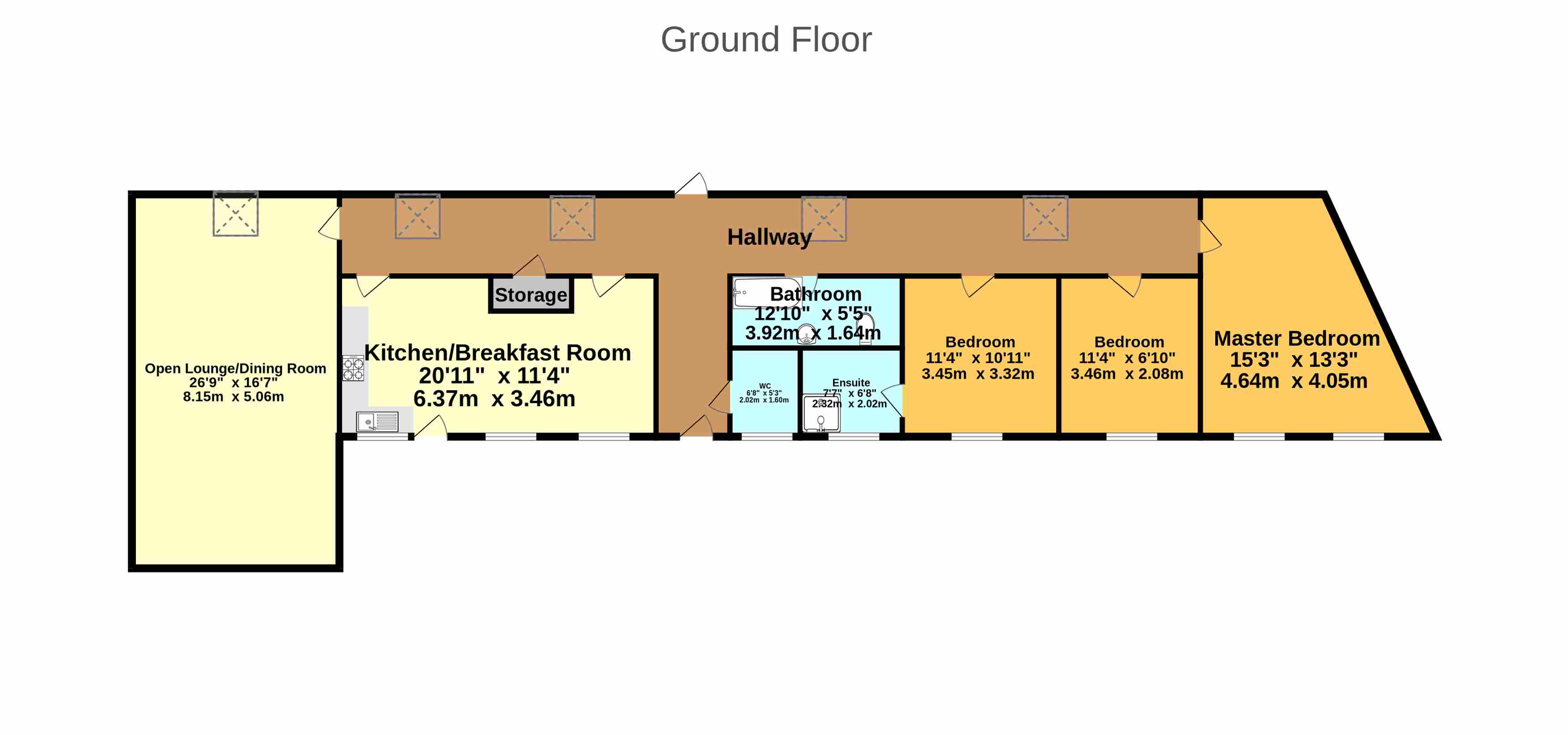 Queenhill, Worcester floorplan