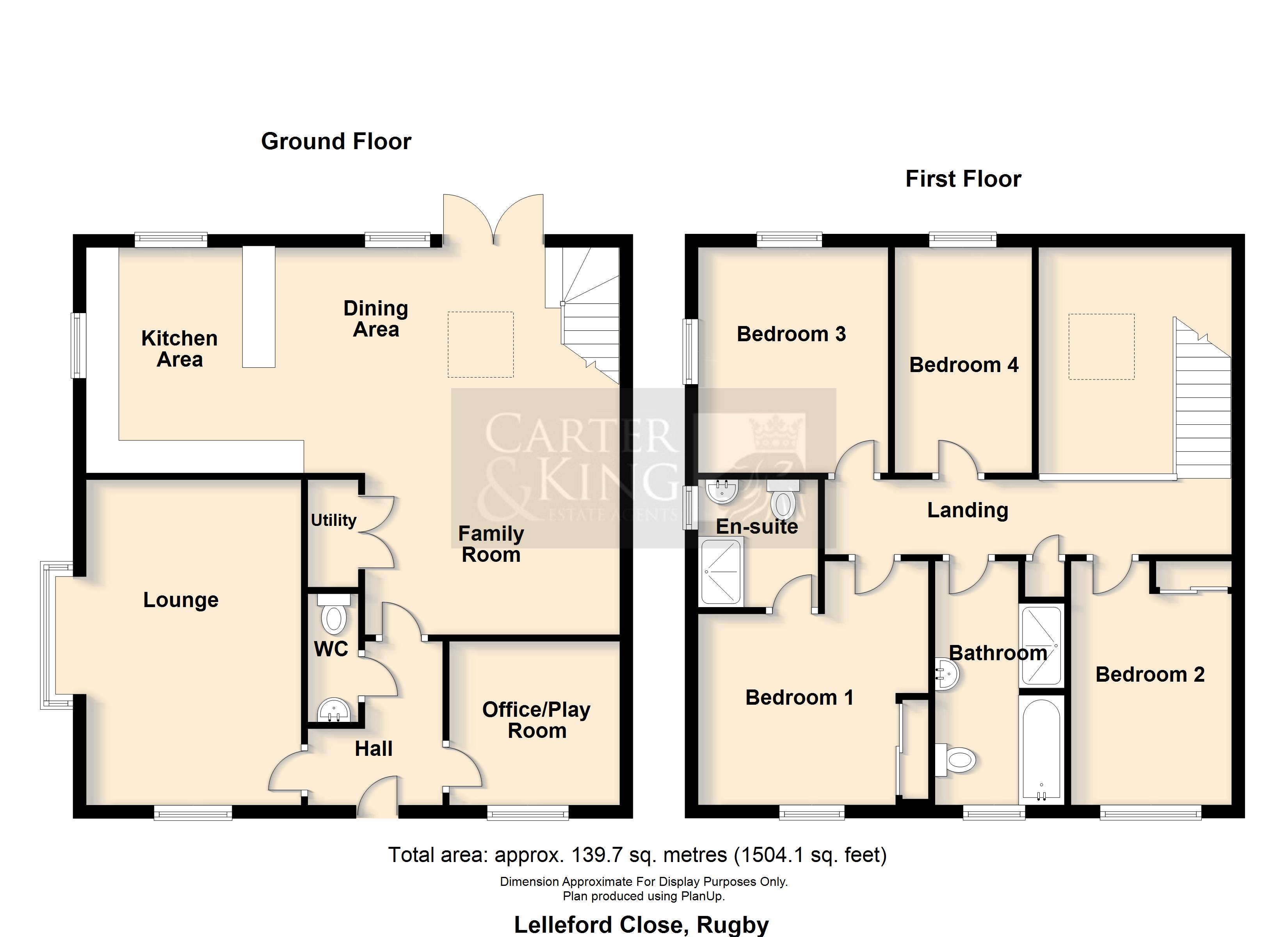 43, Lelleford Close, Rugby floorplan