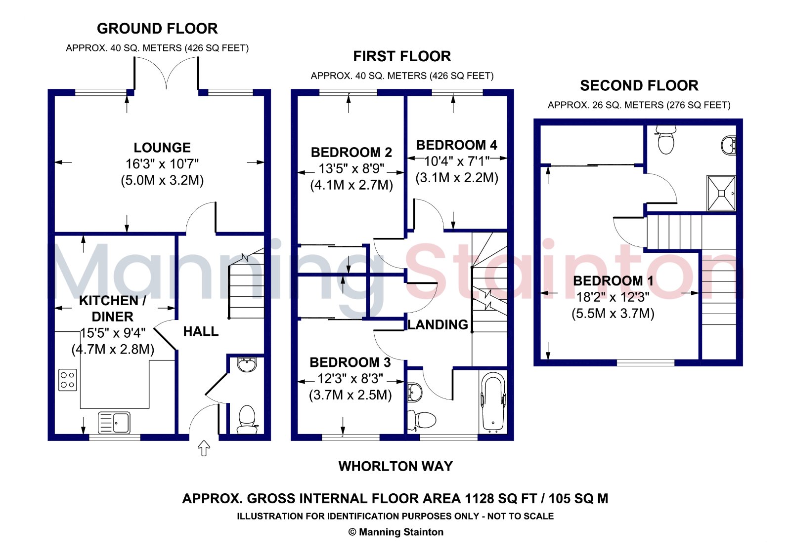 23, Whorlton Way, West Yorkshire floorplan