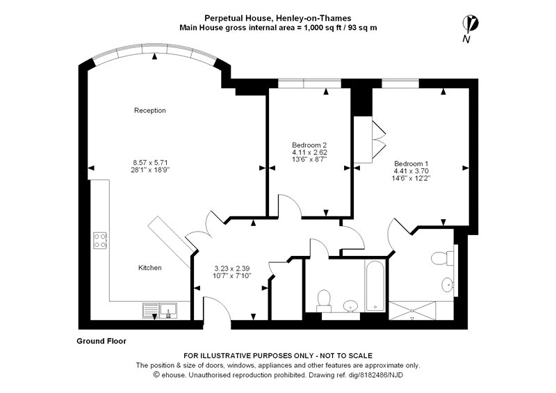 13 Royal Apartments,, Perpetual House, Henley-on-Thames floorplan