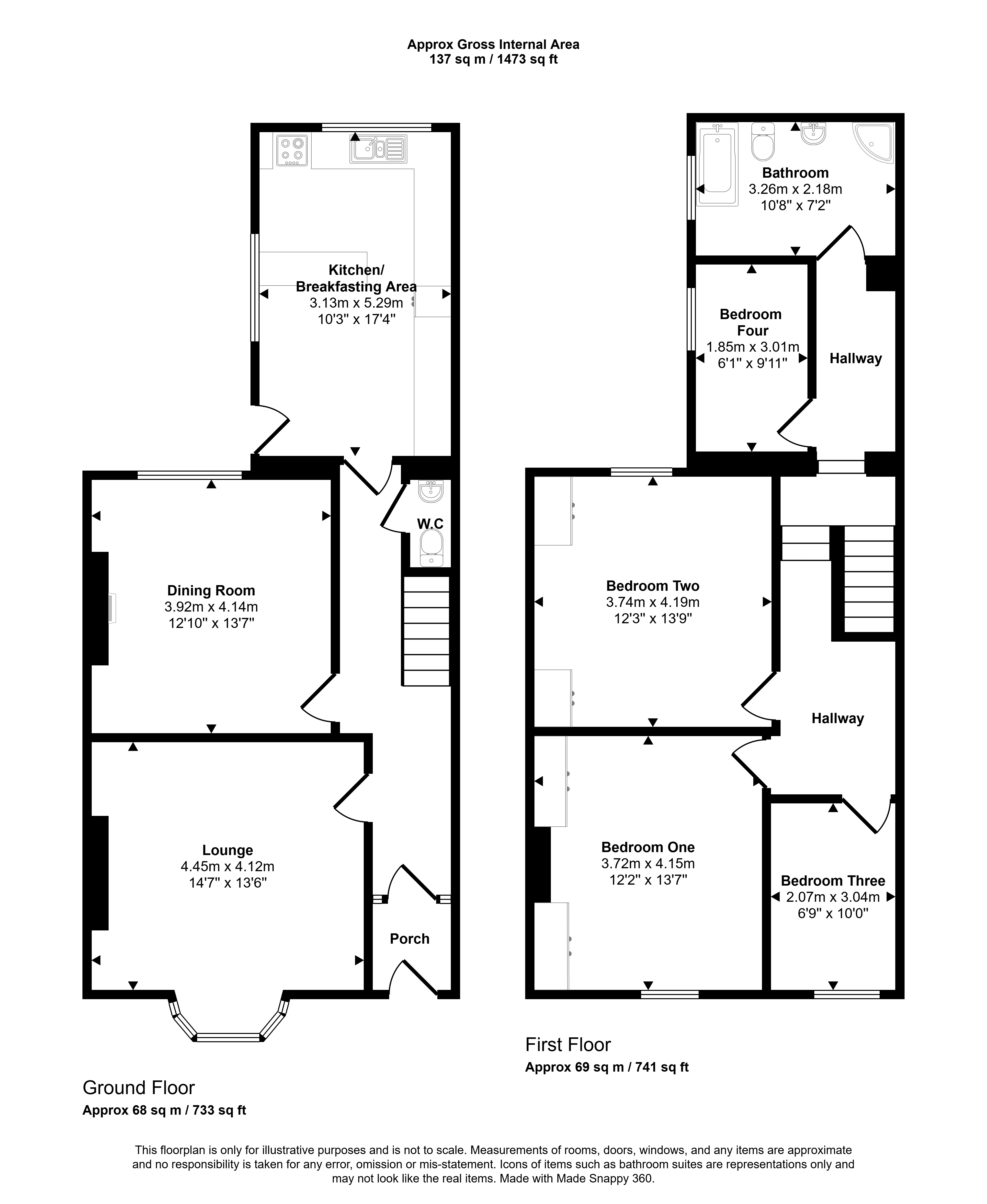 10, Sycamore Terrace, Durham floorplan
