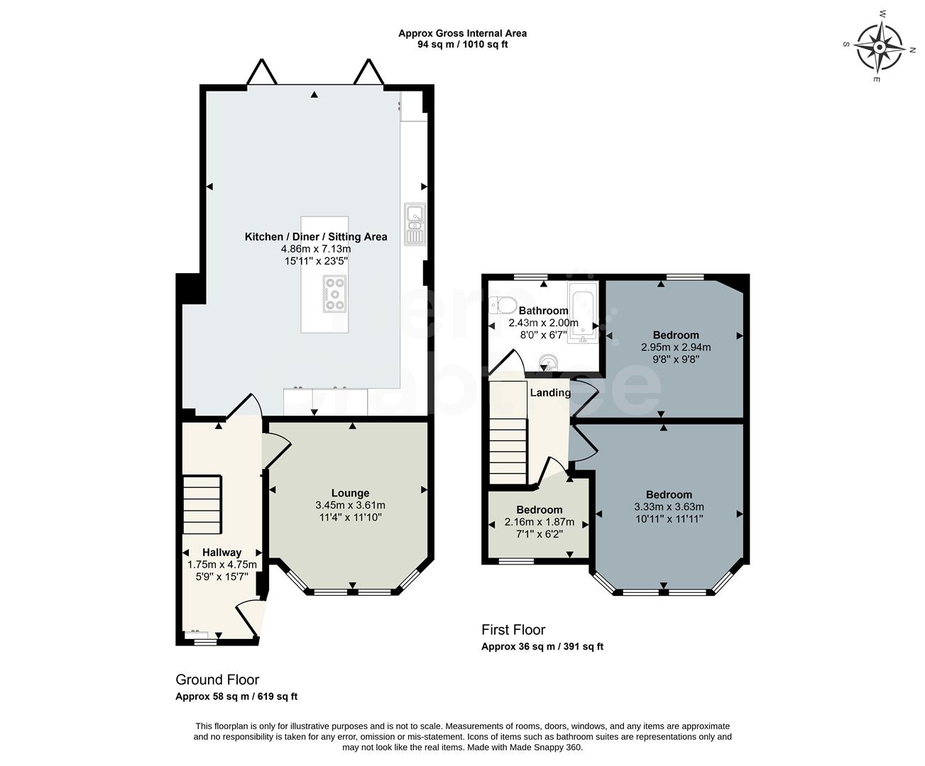 27, Windway Road, Cardiff floorplan