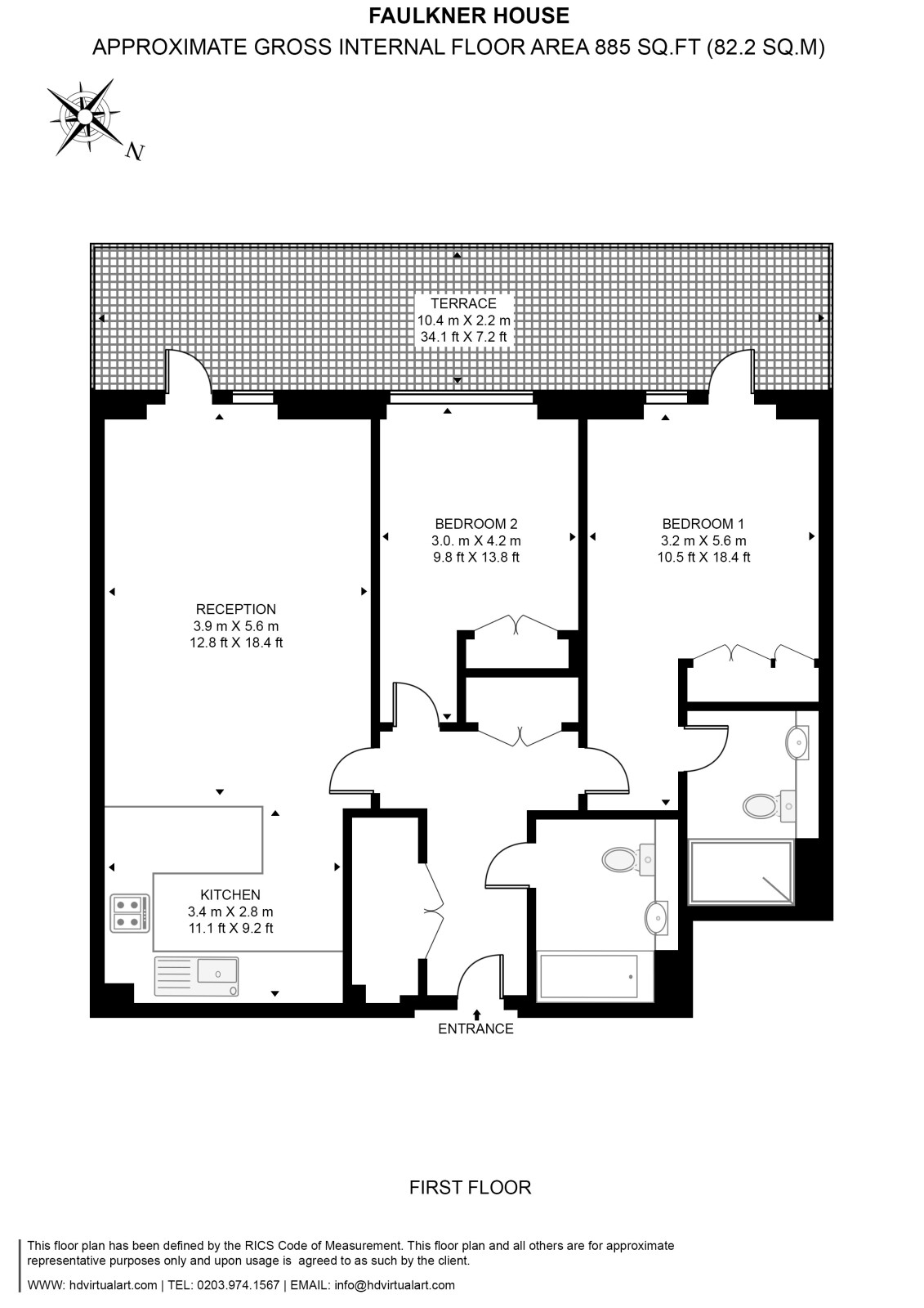 Tierney Lane, Hammersmith floorplan