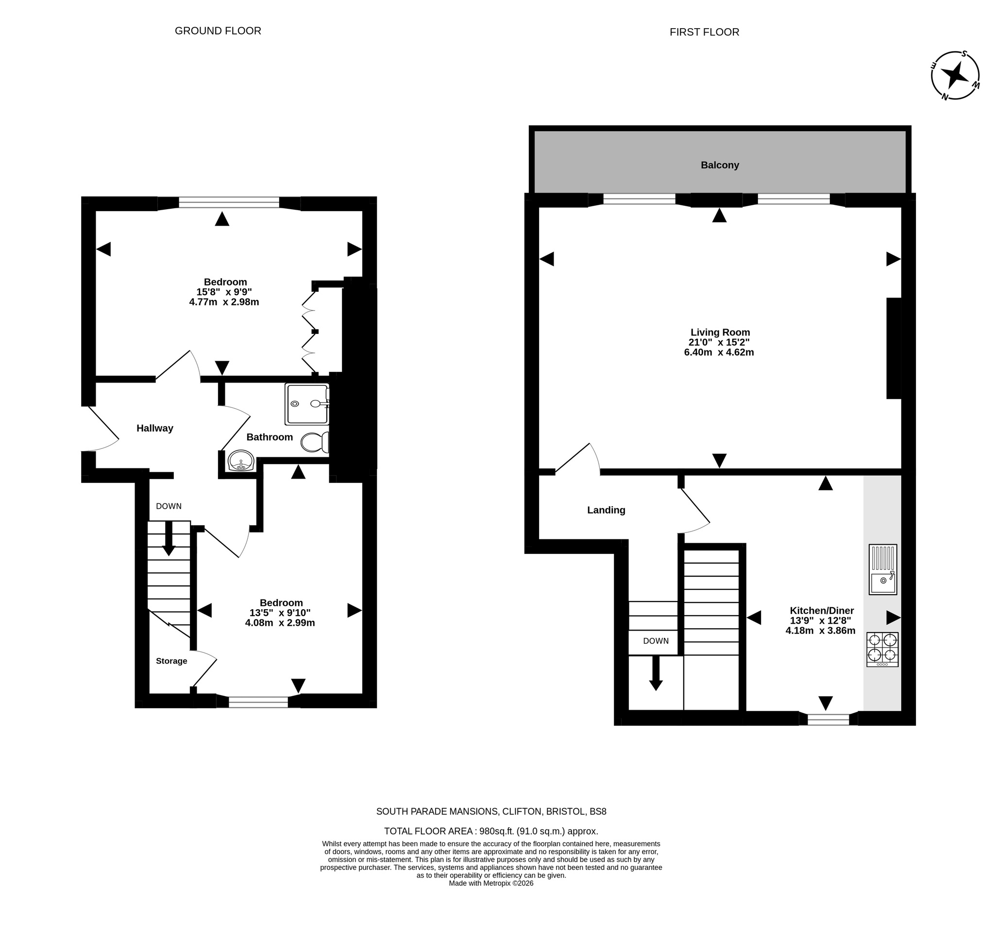Ground and First Floor Maisonette, Bristol floorplan