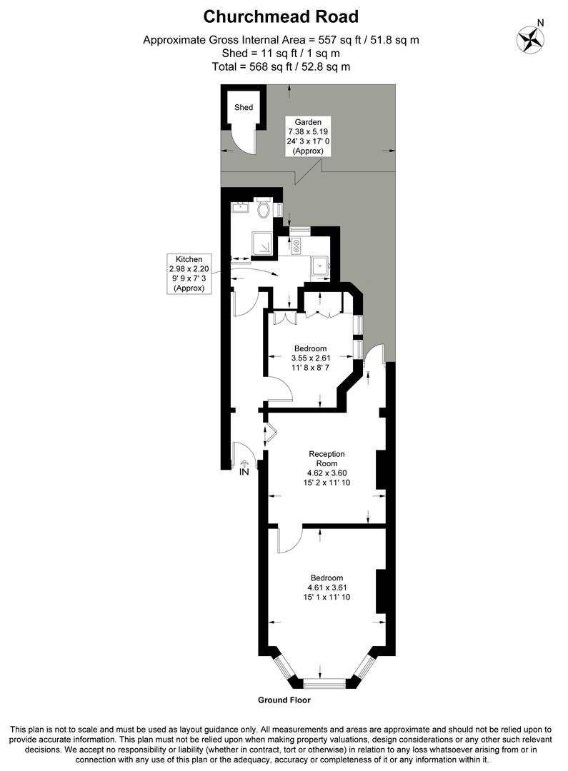 8b, Churchmead Road, London floorplan