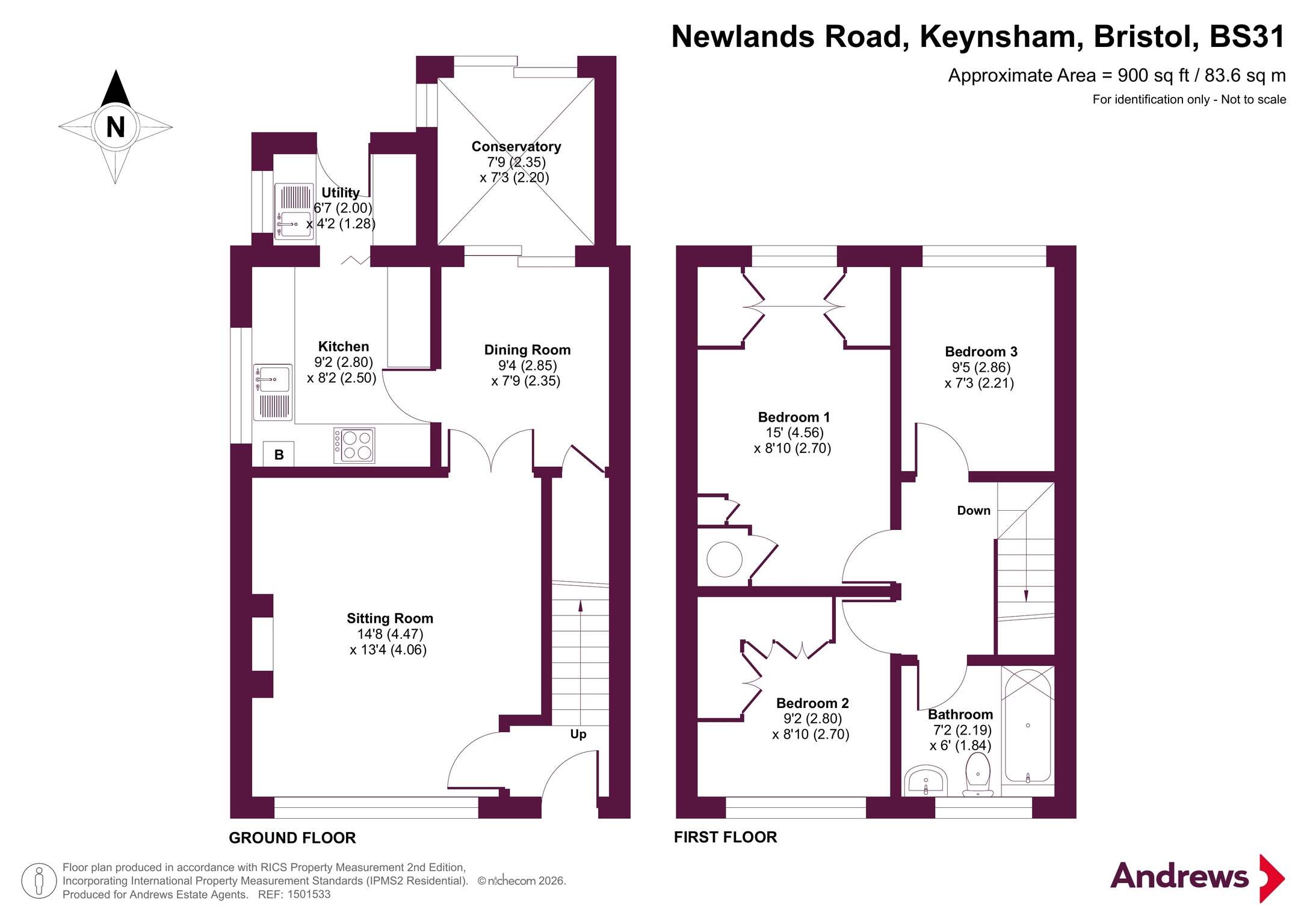 2, Newlands Road, Bristol floorplan