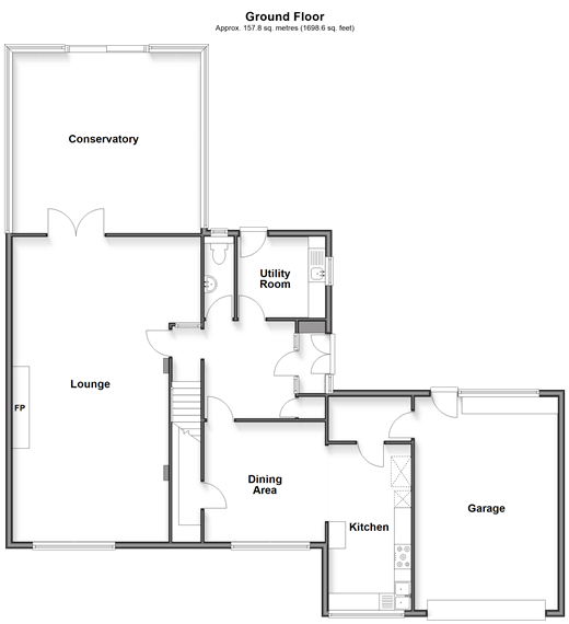Old Dover Road Capel-Le-Ferne, Folkestone floorplan