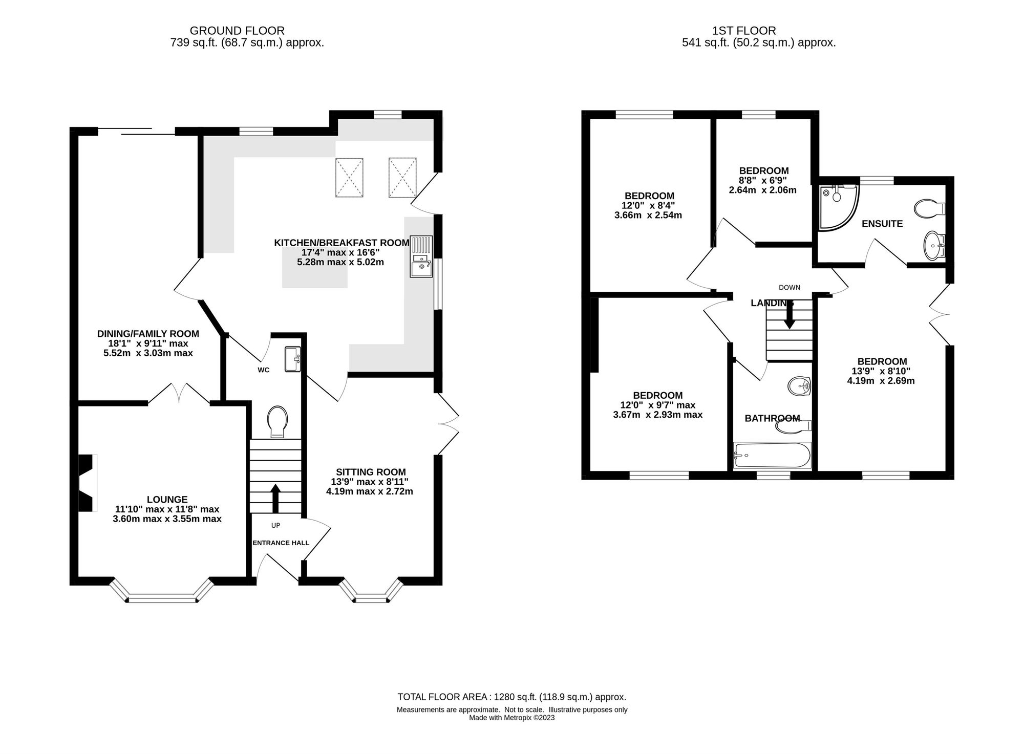Oakwood Cottage London Road, Crewe floorplan