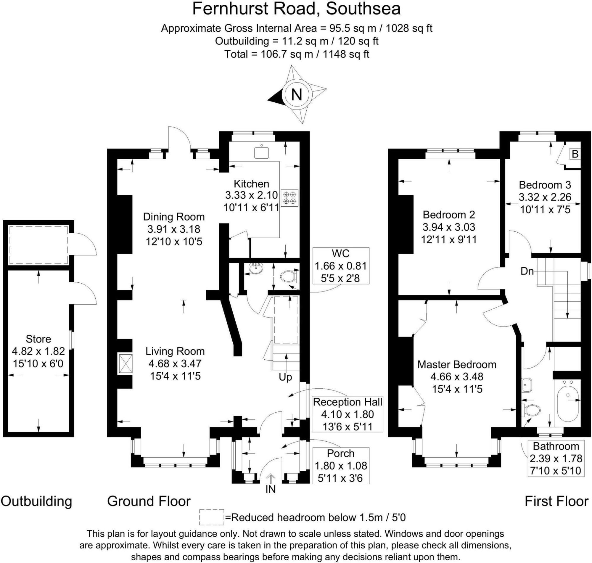 59 Fernhurst Road, Southsea floorplan