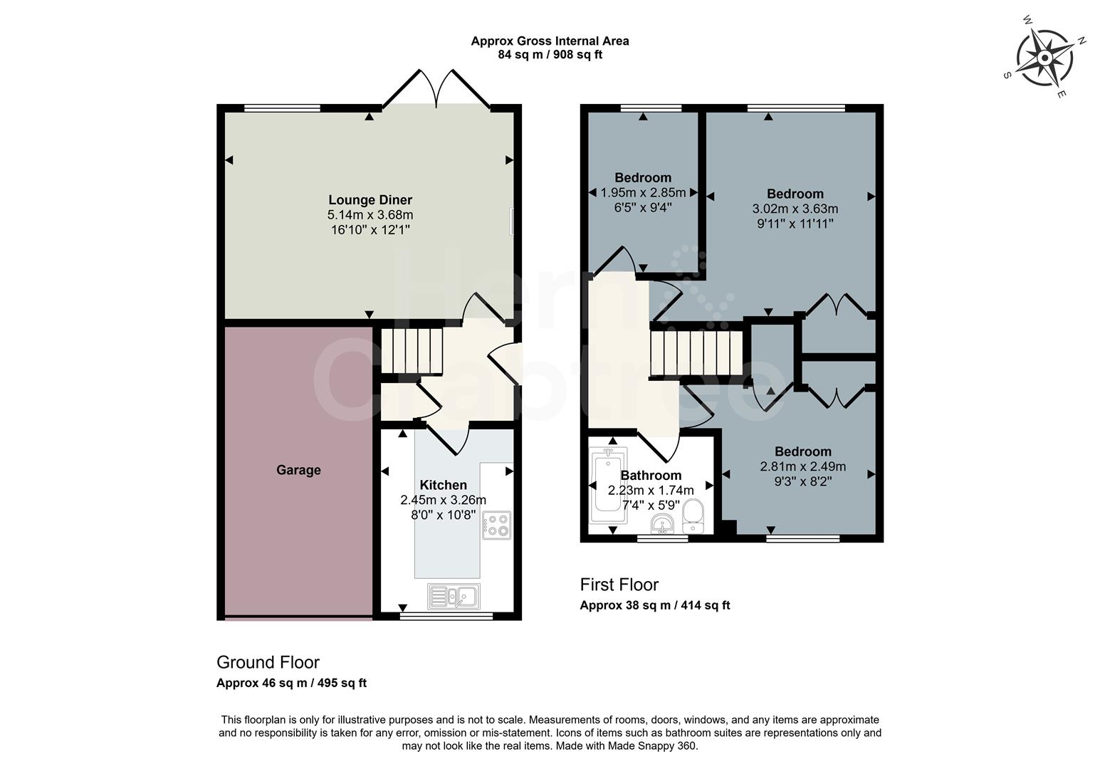 44, Greenacres, Barry floorplan