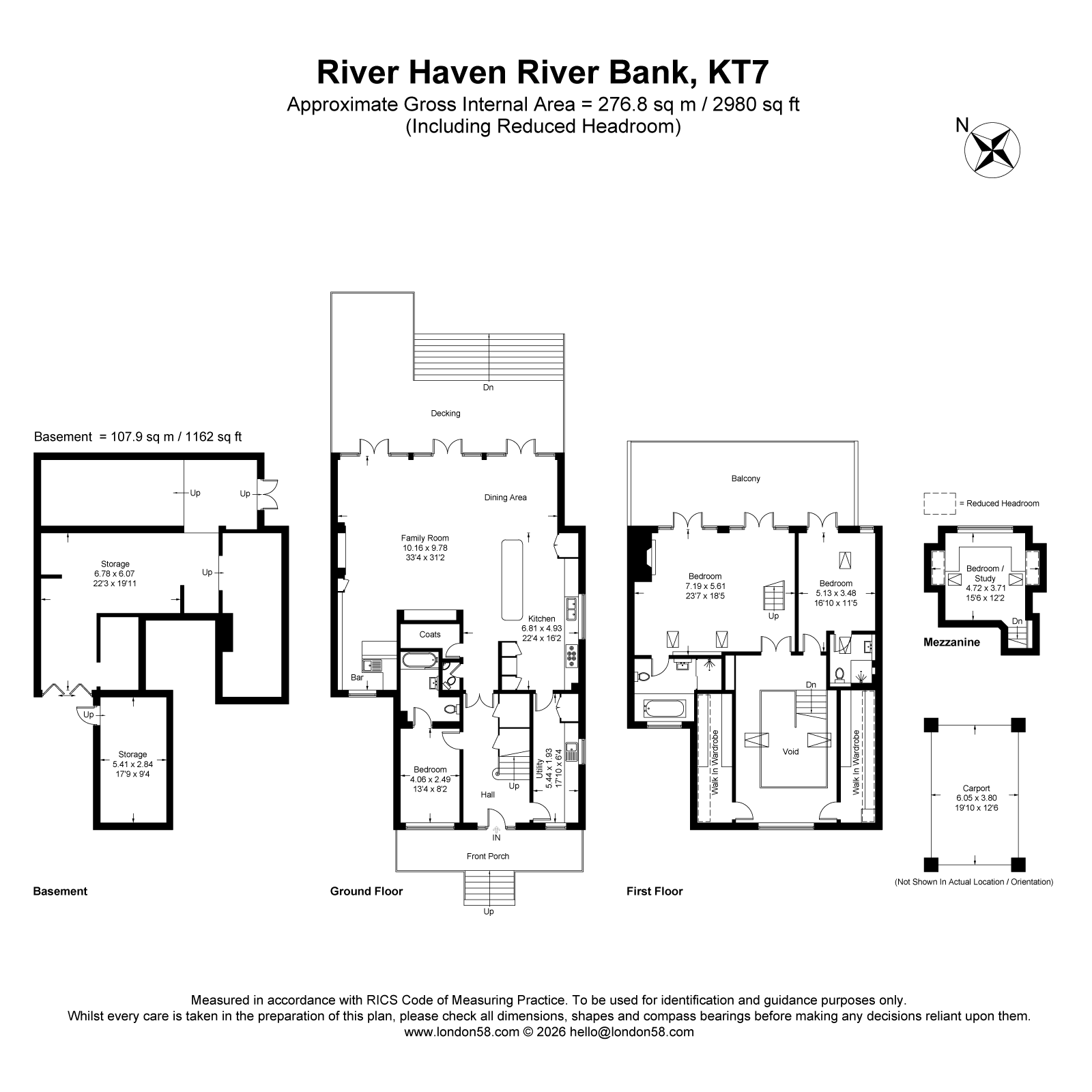 River Haven,, River Bank, Surrey floorplan