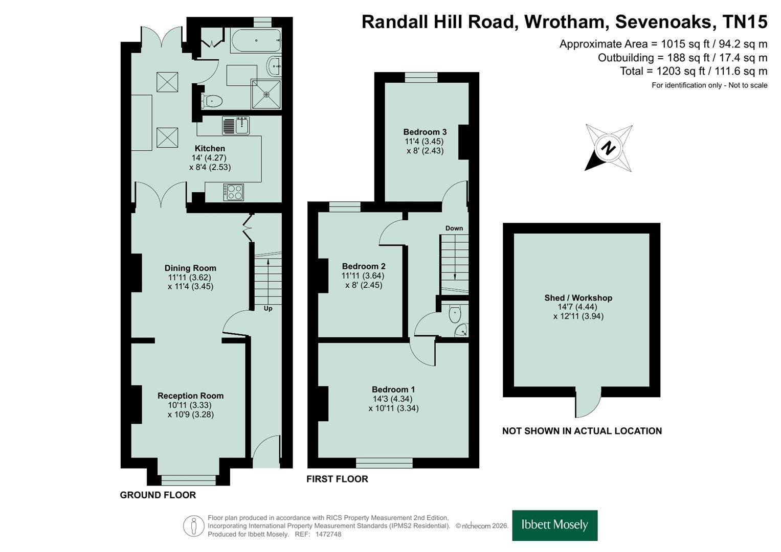 2, Randall Hill Road, Sevenoaks floorplan