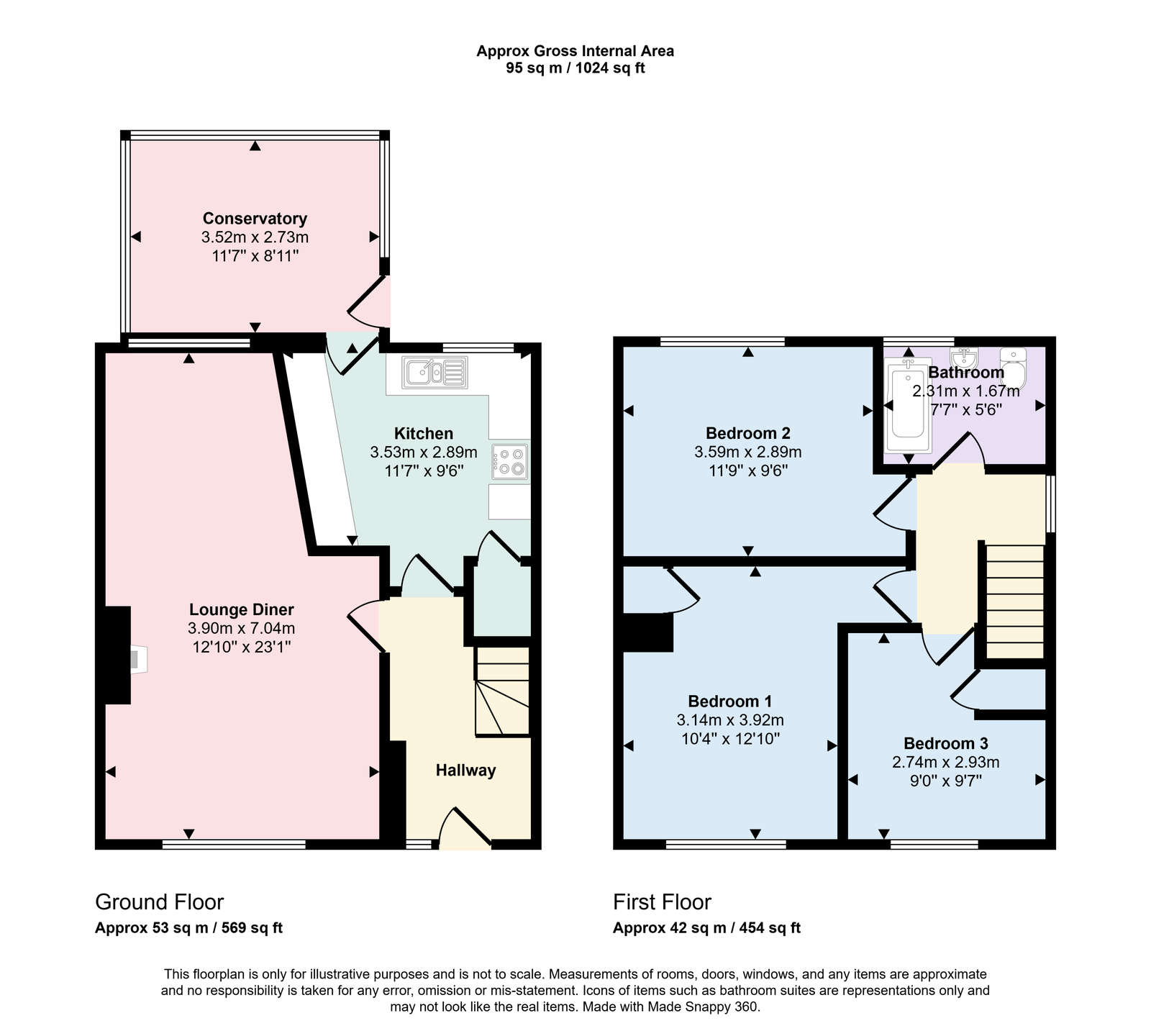 118, Elterwater Avenue, Workington floorplan