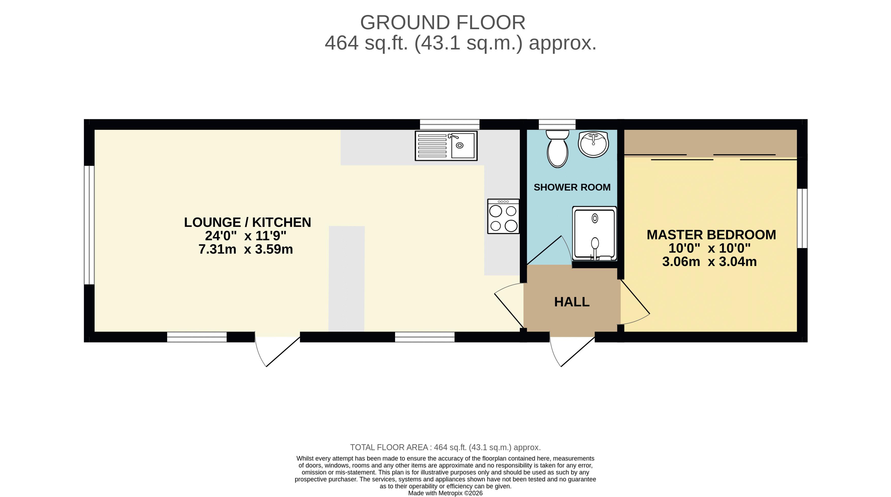 93, Cheveley Park, Grantham floorplan
