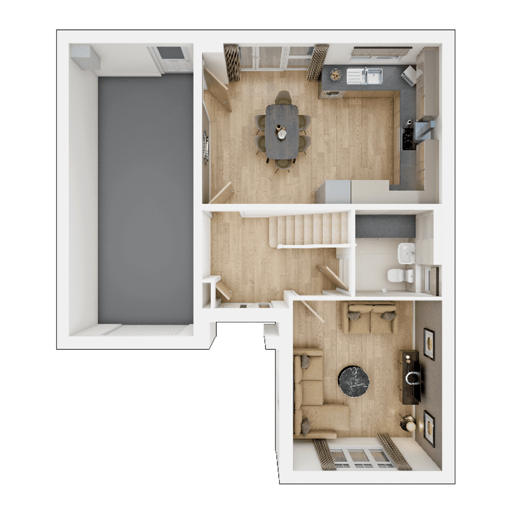 The Hubham - Plot 21, Kyrle Green, St Mary's Garden Village, Ross-On-Wye floorplan