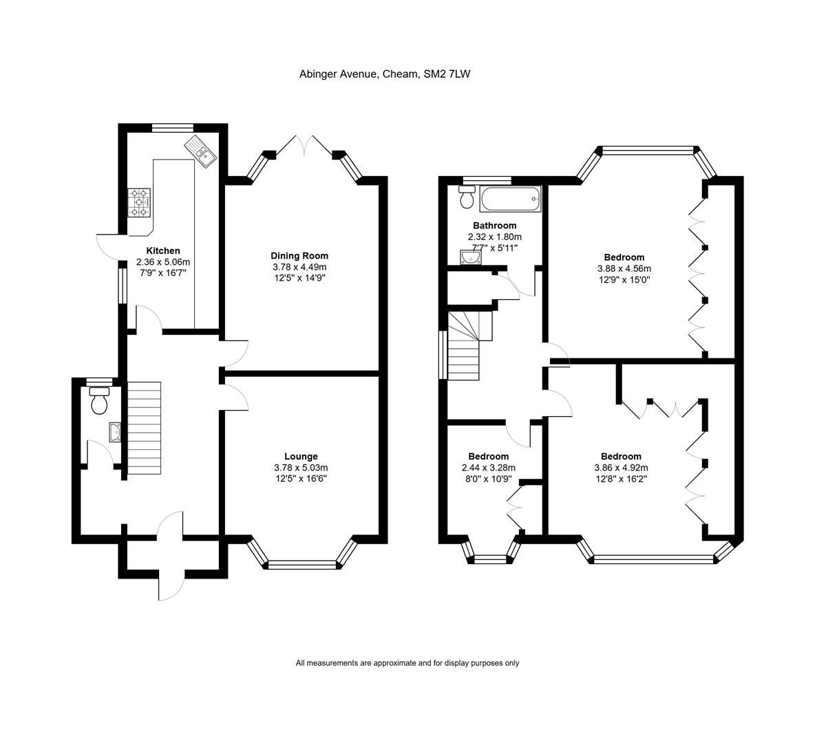 33, Abinger Avenue, Cheam floorplan