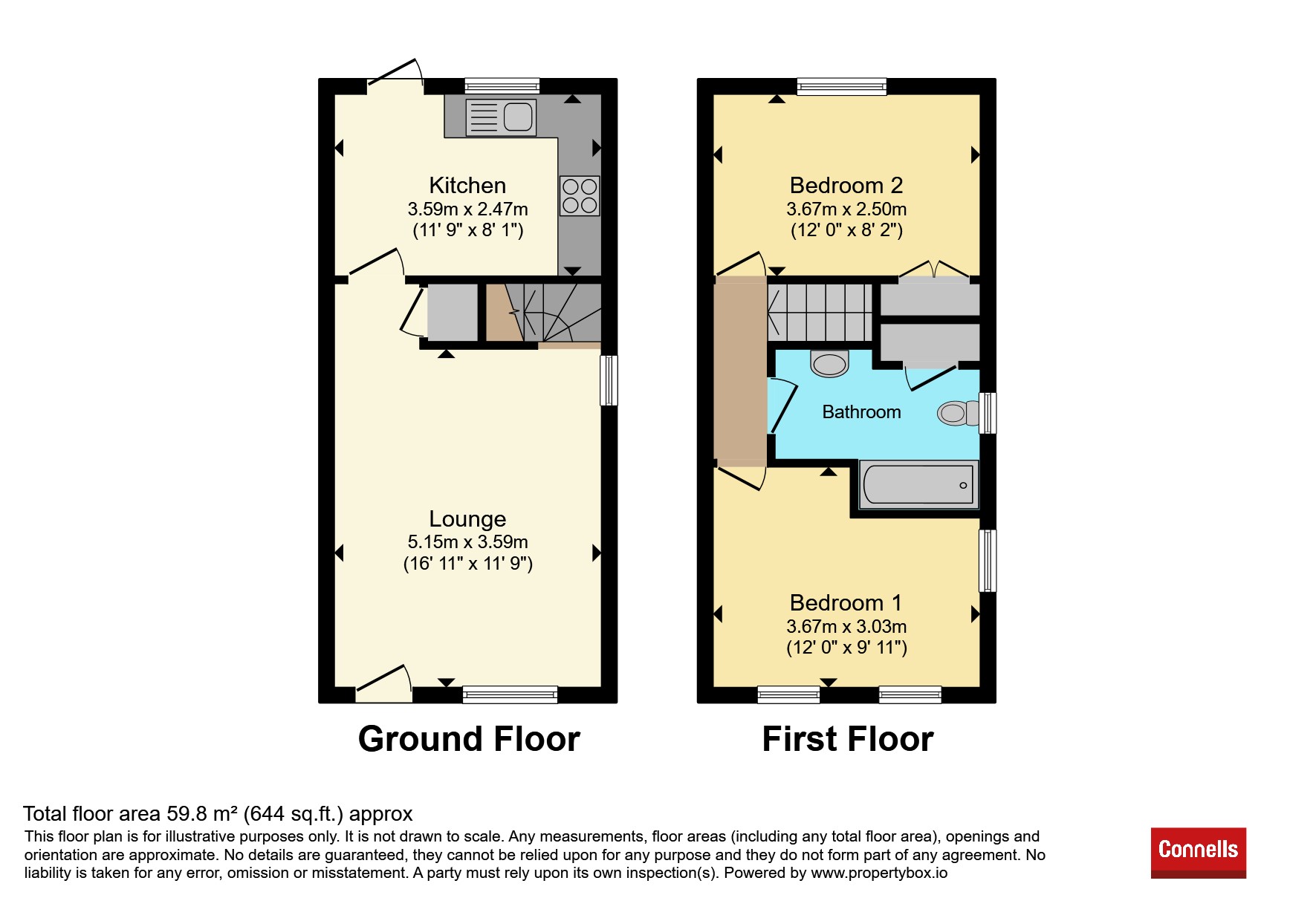 26, Doddington Court, Maidstone floorplan
