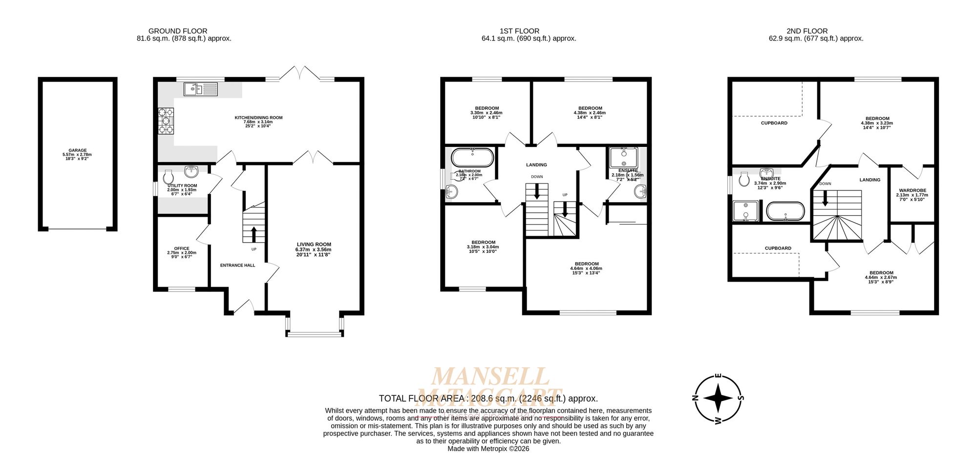 12 Apsley Road, Horley floorplan