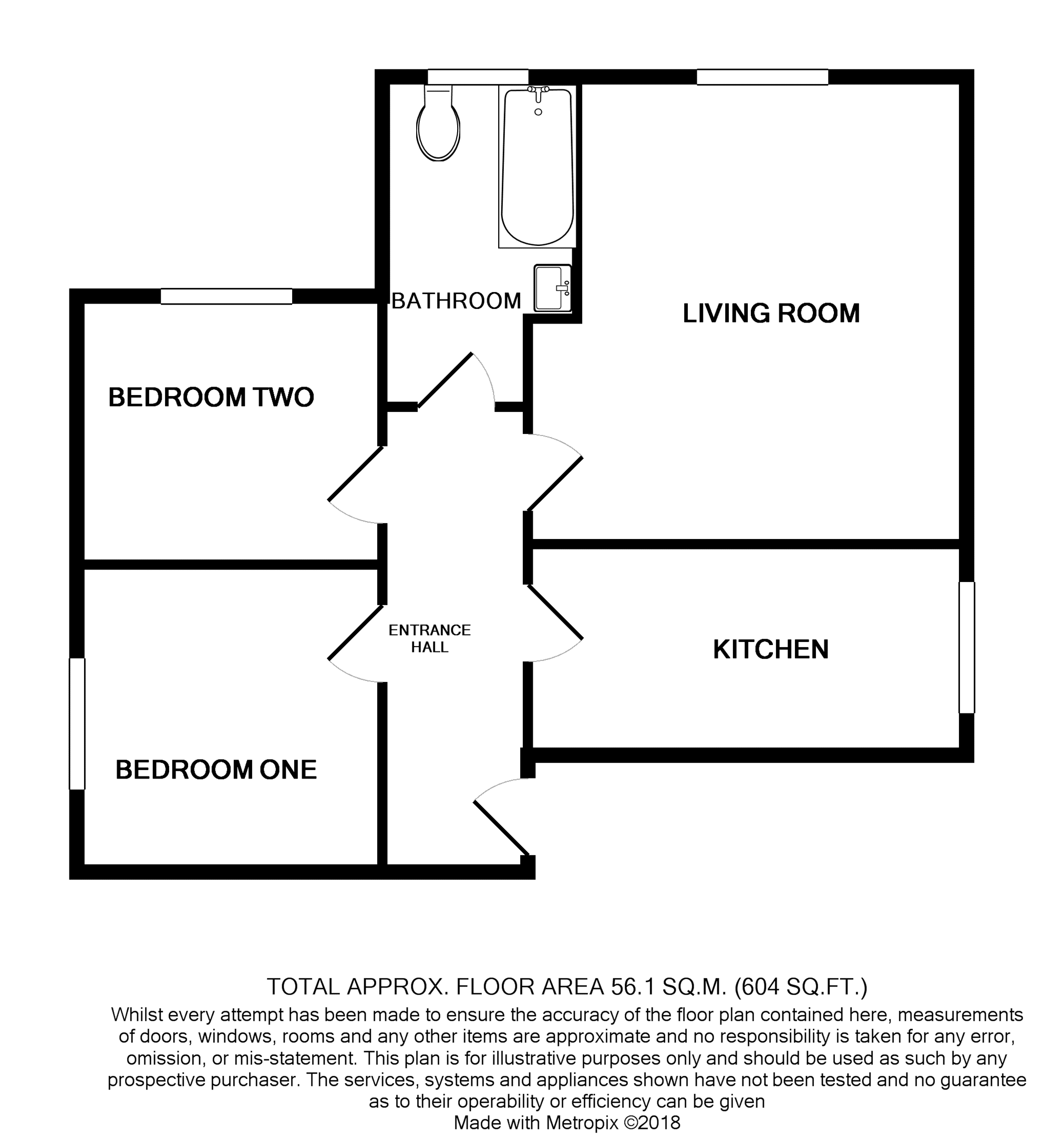 2 Bedrooms Flat to rent in 11 Downview Road, Worthing BN11