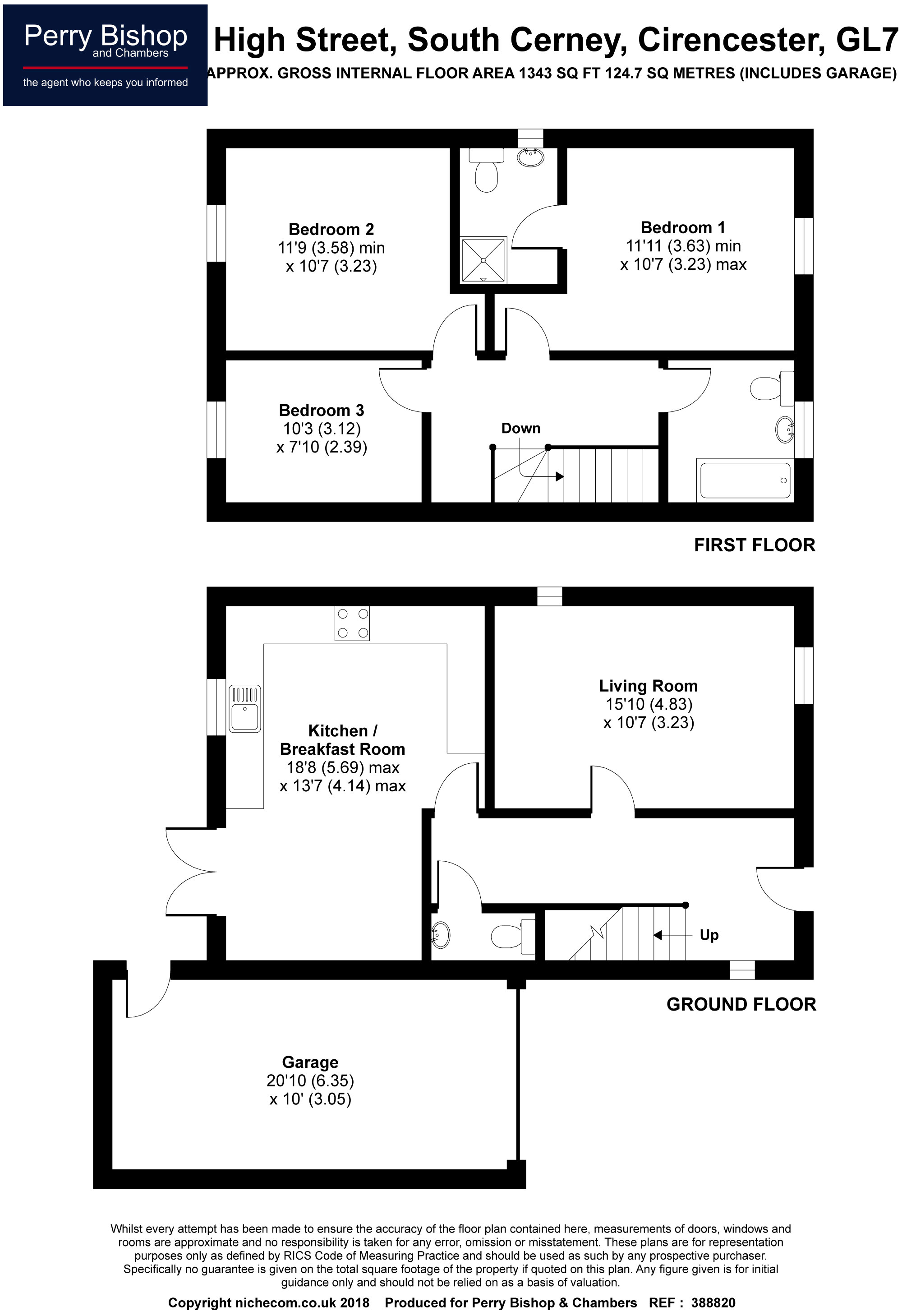 3 Bedrooms Detached house for sale in Berkeley Close, South Cerney, Cirencester GL7