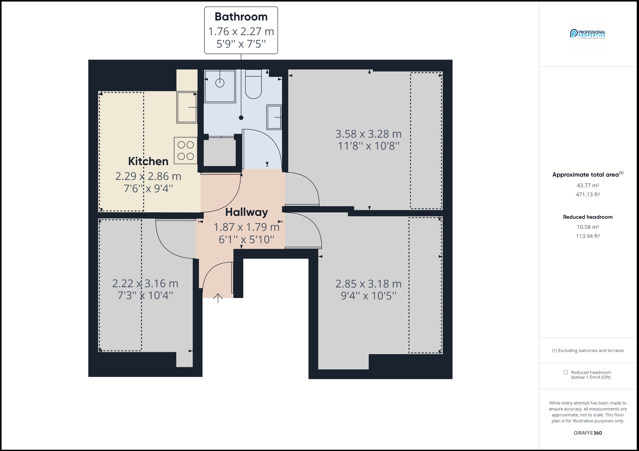 Flat 7, 43 Hartington Street, Derbyshire floorplan
