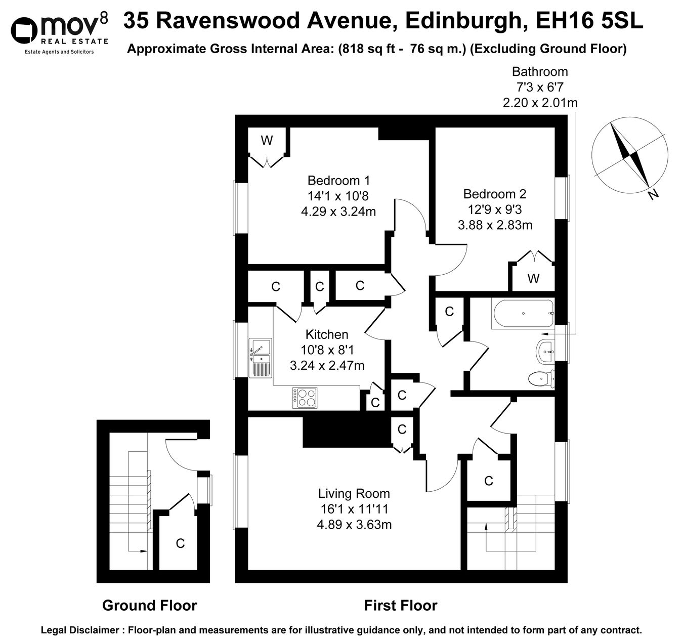 35, Ravenswood Avenue, Edinburgh floorplan