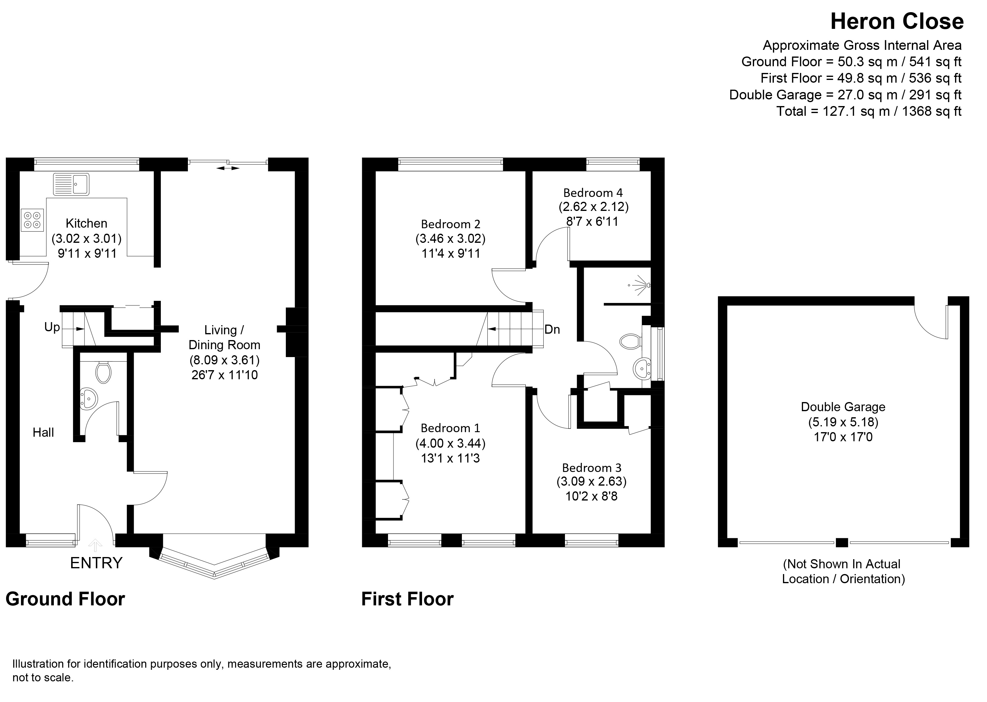 9, Heron Close, Worcester floorplan