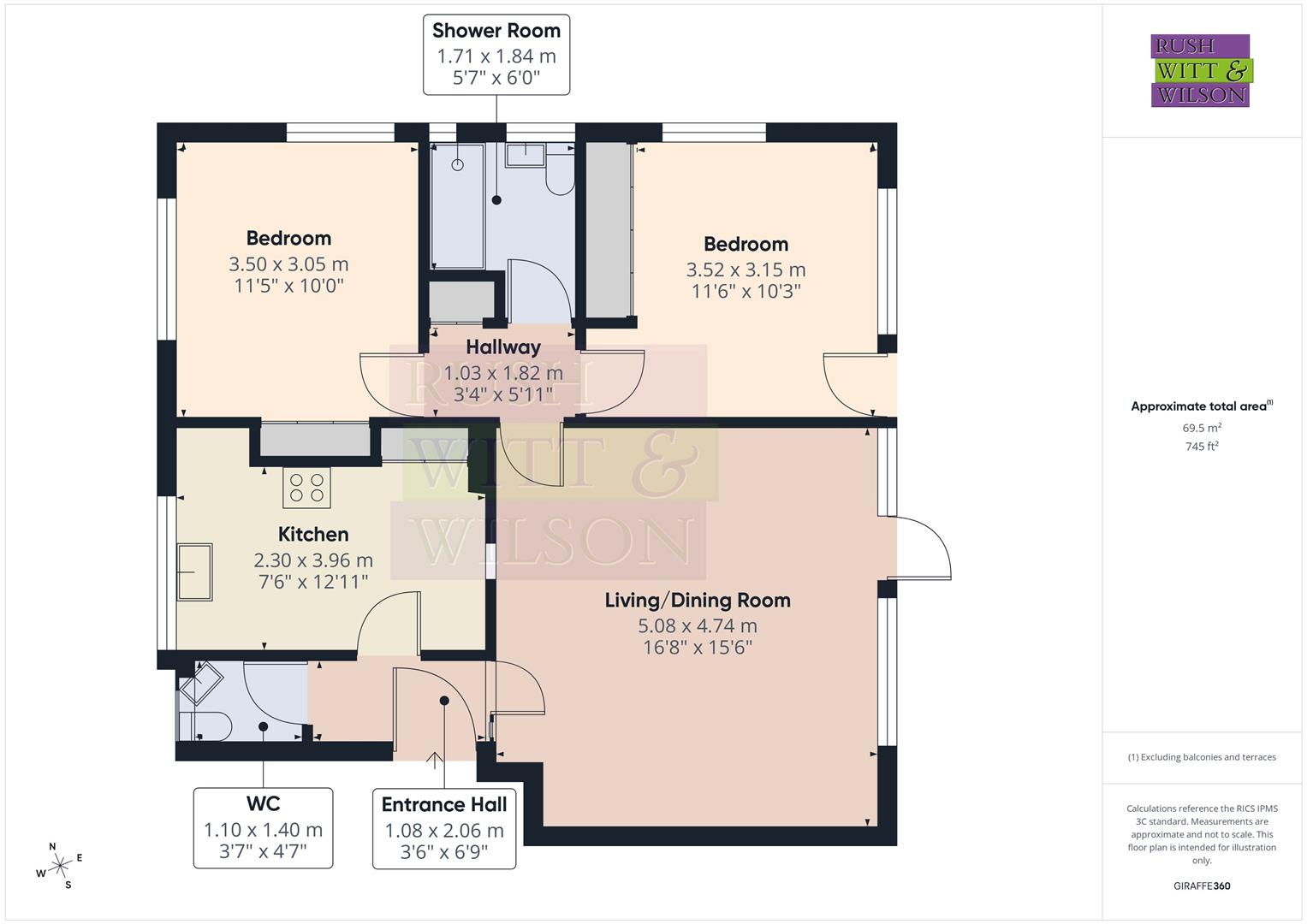 3 Caldbec Court, Caldbec Hill, Battle floorplan