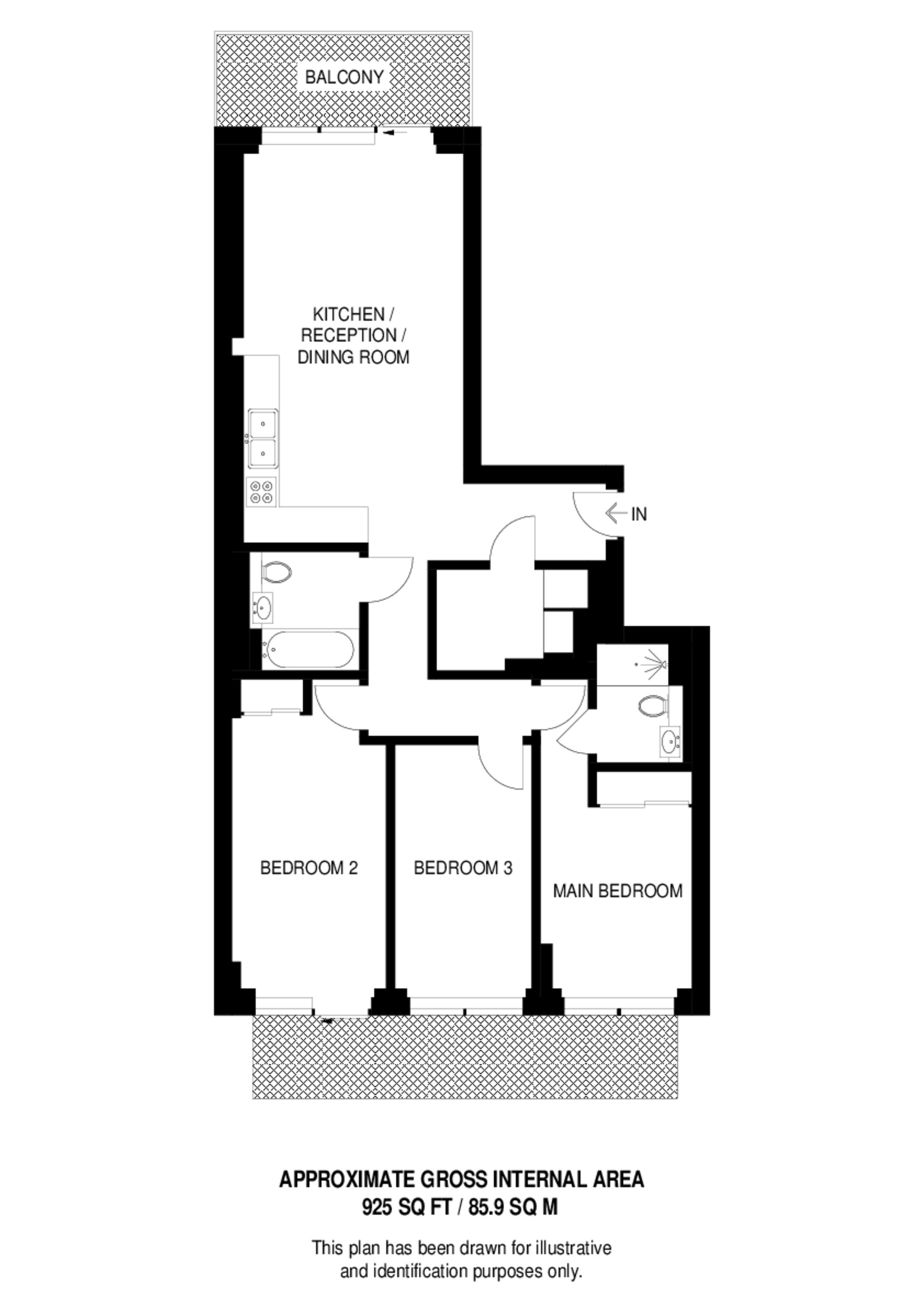 Montfichet Road, Stratford floorplan