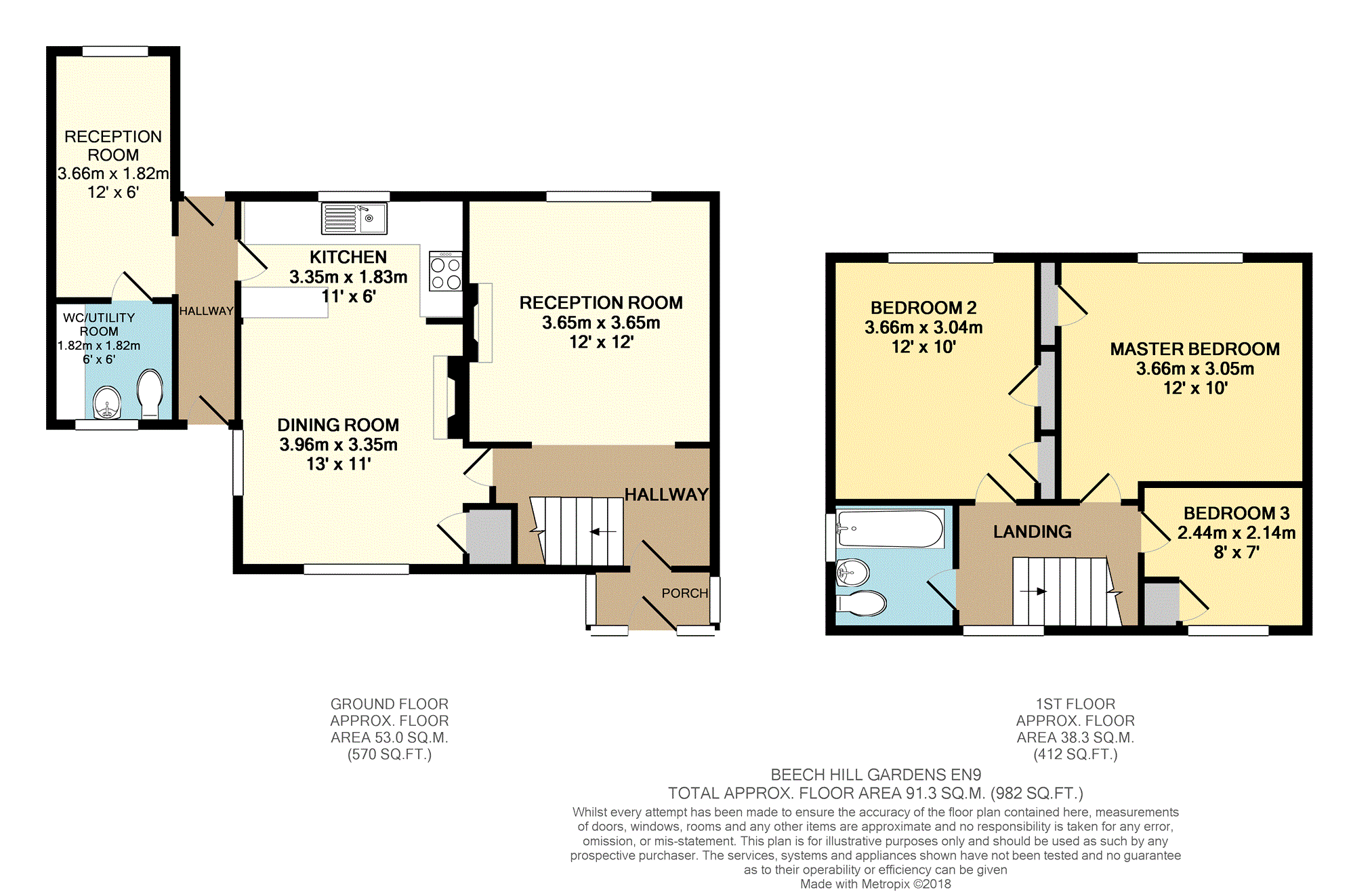 3 Bedrooms Semi-detached house for sale in Beech Hill Gardens, High Beech EN9