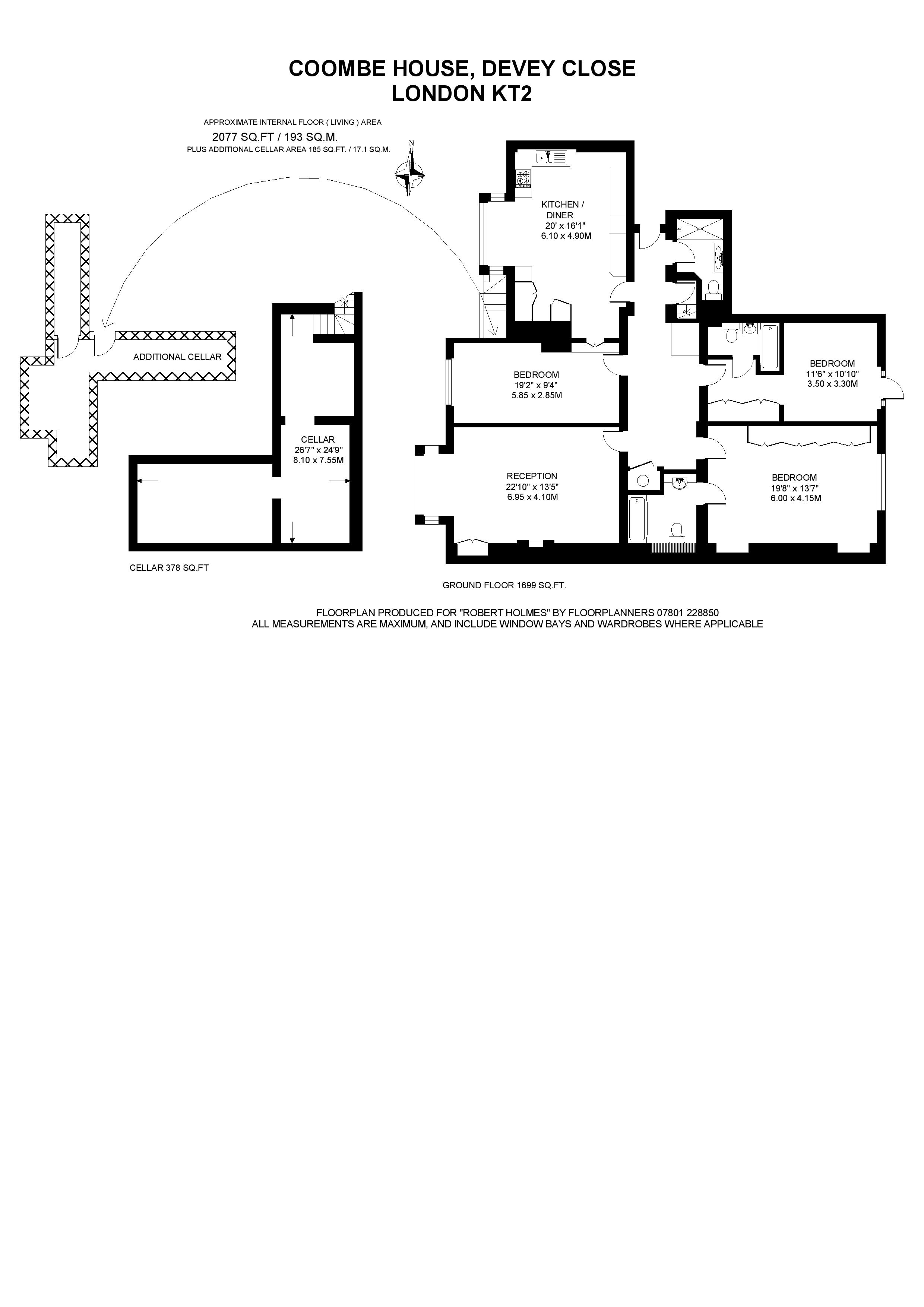 Coombe House, Devey Close, KT2 floorplan