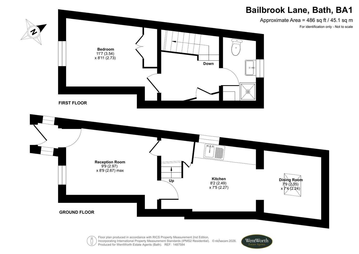 59, Bailbrook Lane, Bath floorplan