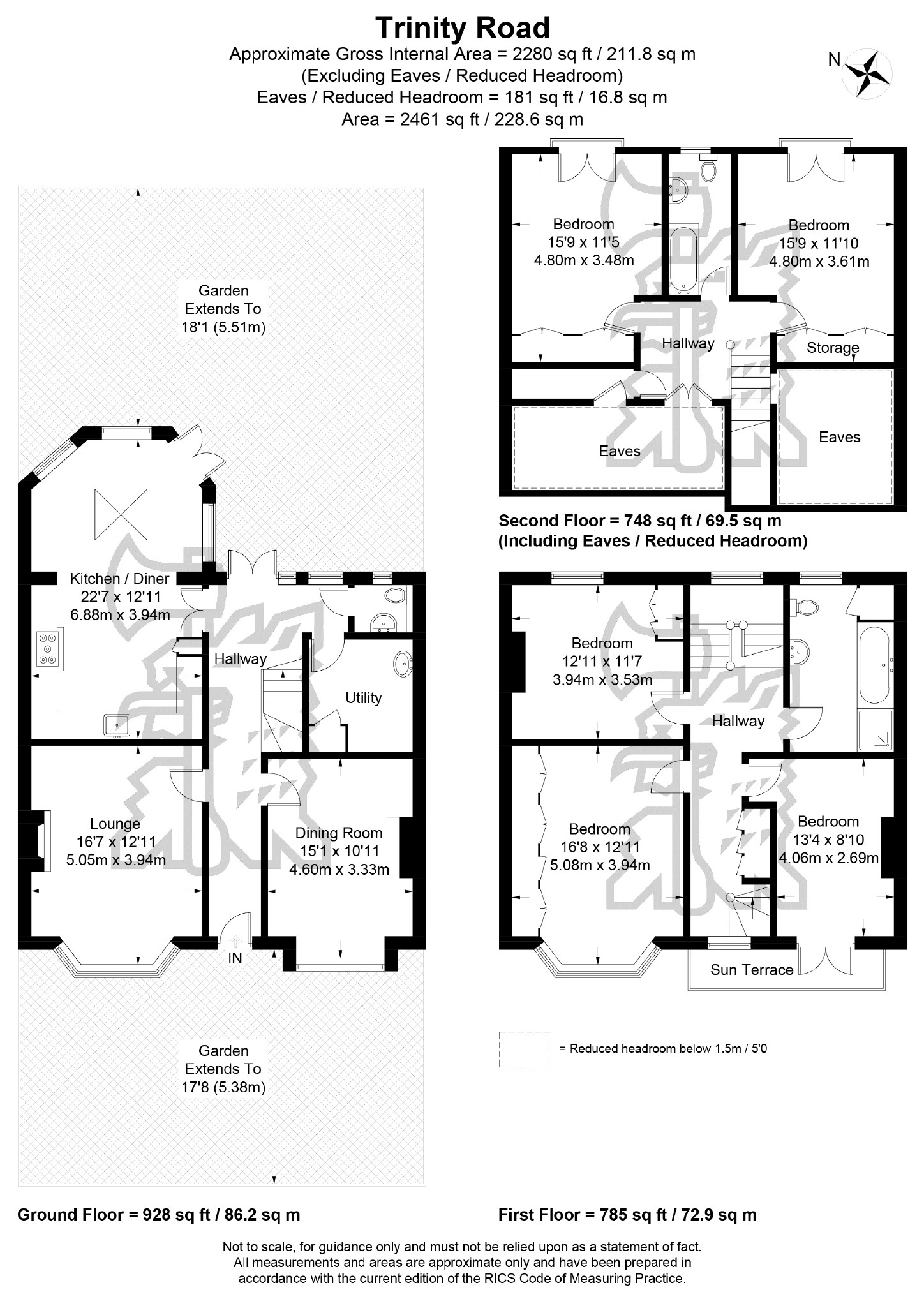 57, Trinity Road, London floorplan
