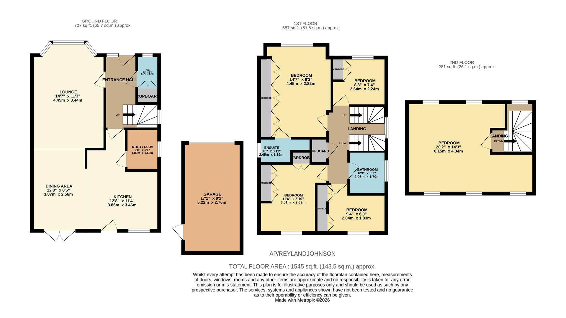 4, Ashworth Place, Harlow floorplan