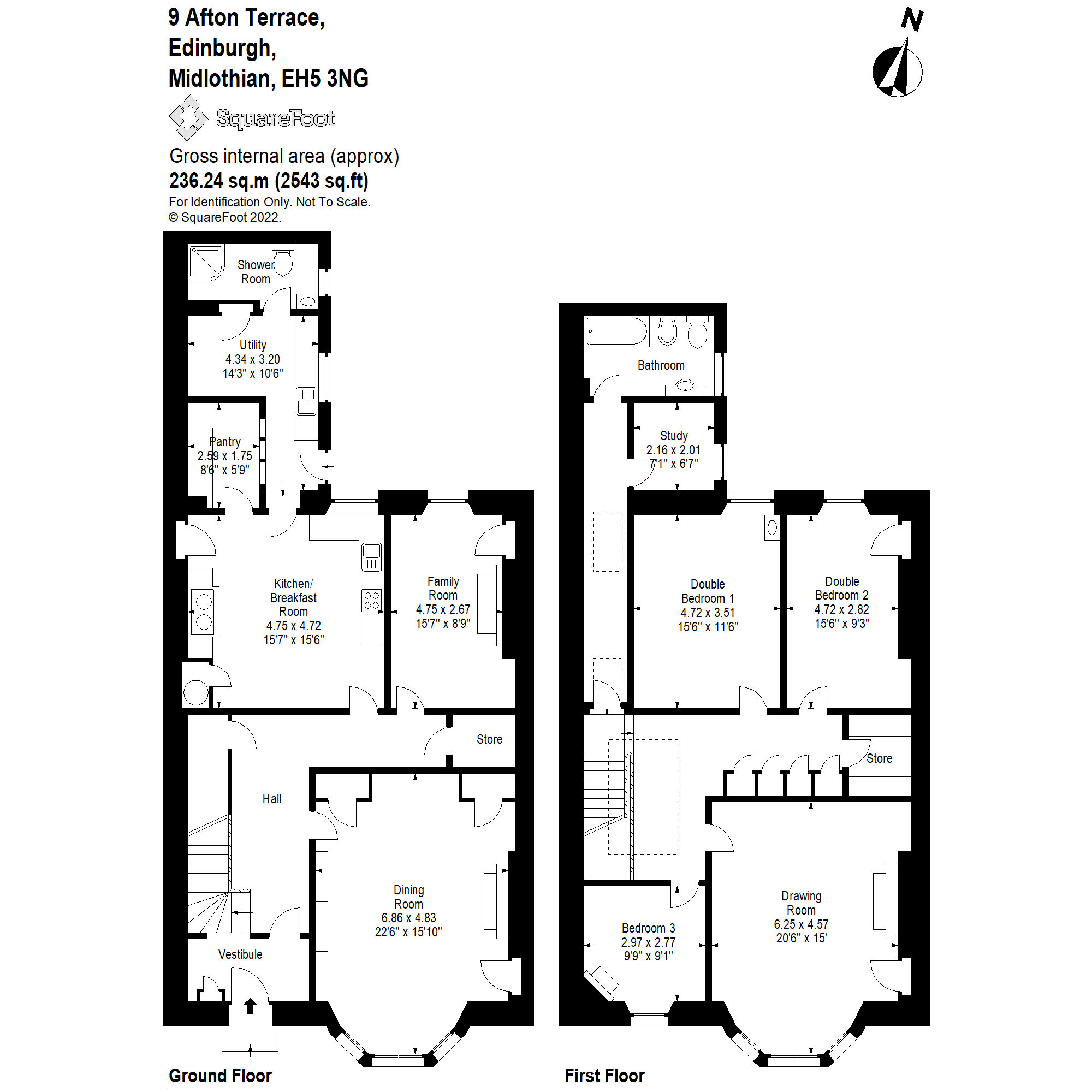 Afton Terrace, Edinburgh, Midlothian EH5, 5 bedroom terraced house for sale 64511673
