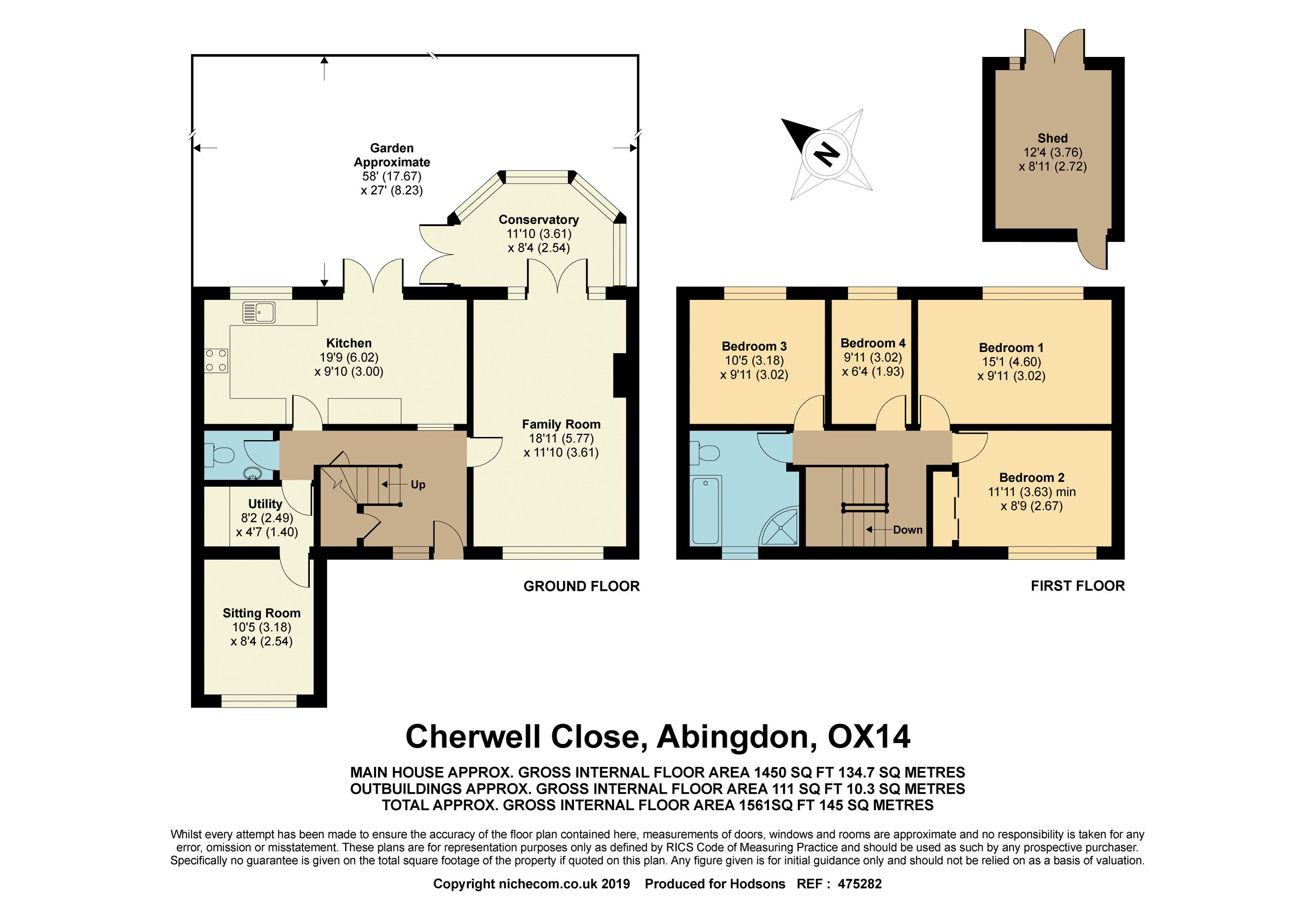 4 Bedrooms Detached house for sale in Cherwell Close, Abingdon OX14