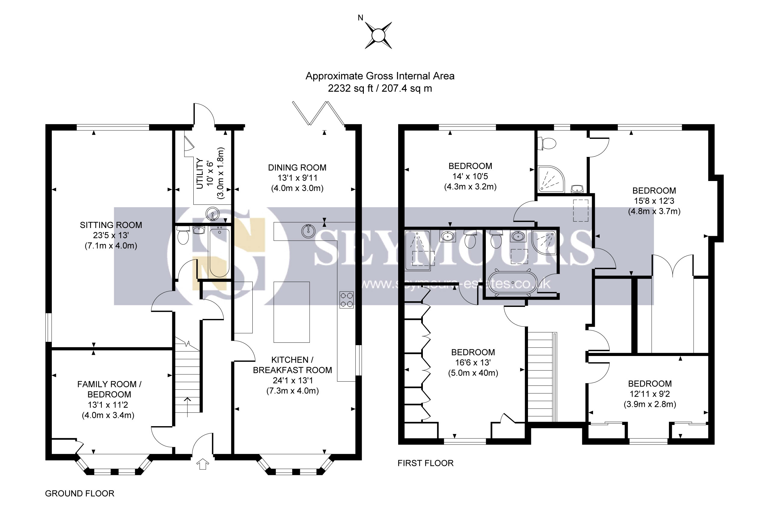 4 Bedrooms Detached house for sale in Woking, Surrey GU22