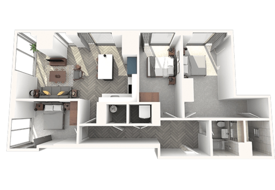 3903 Cortland At Colliers Yard 5, Cortland at Colliers Yard, Salford floorplan