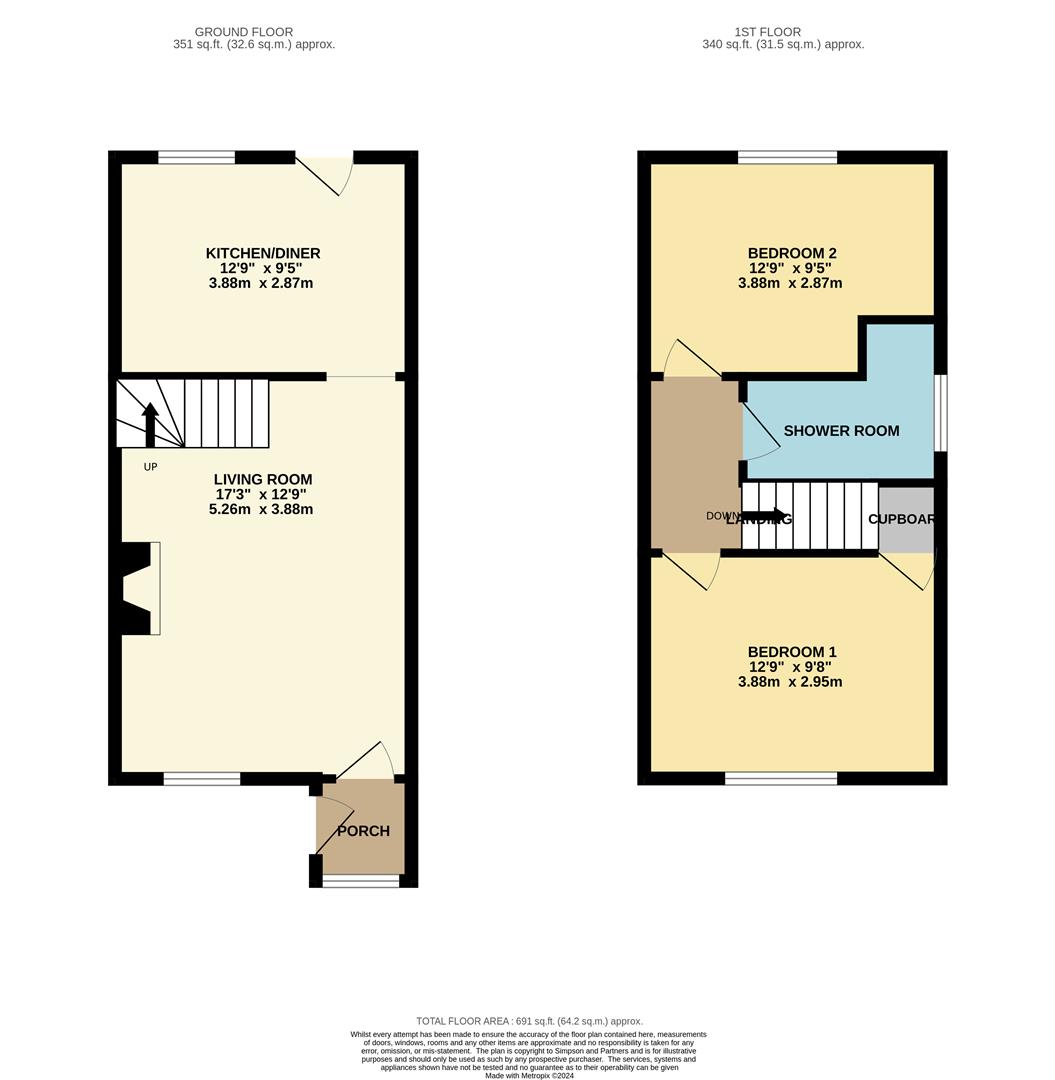 29, Navisford Close, Thrapston floorplan