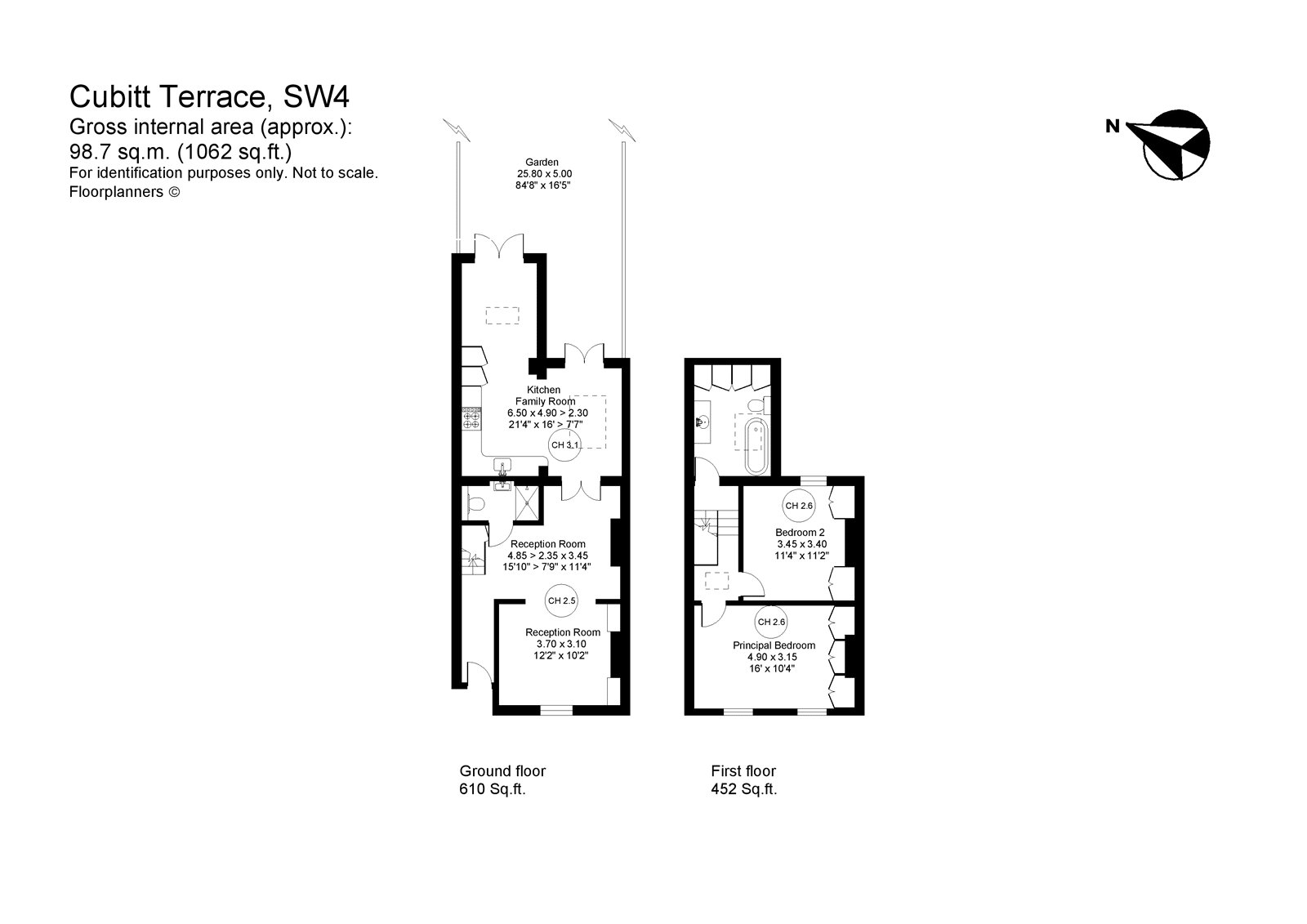 45, Cubitt Terrace, London floorplan