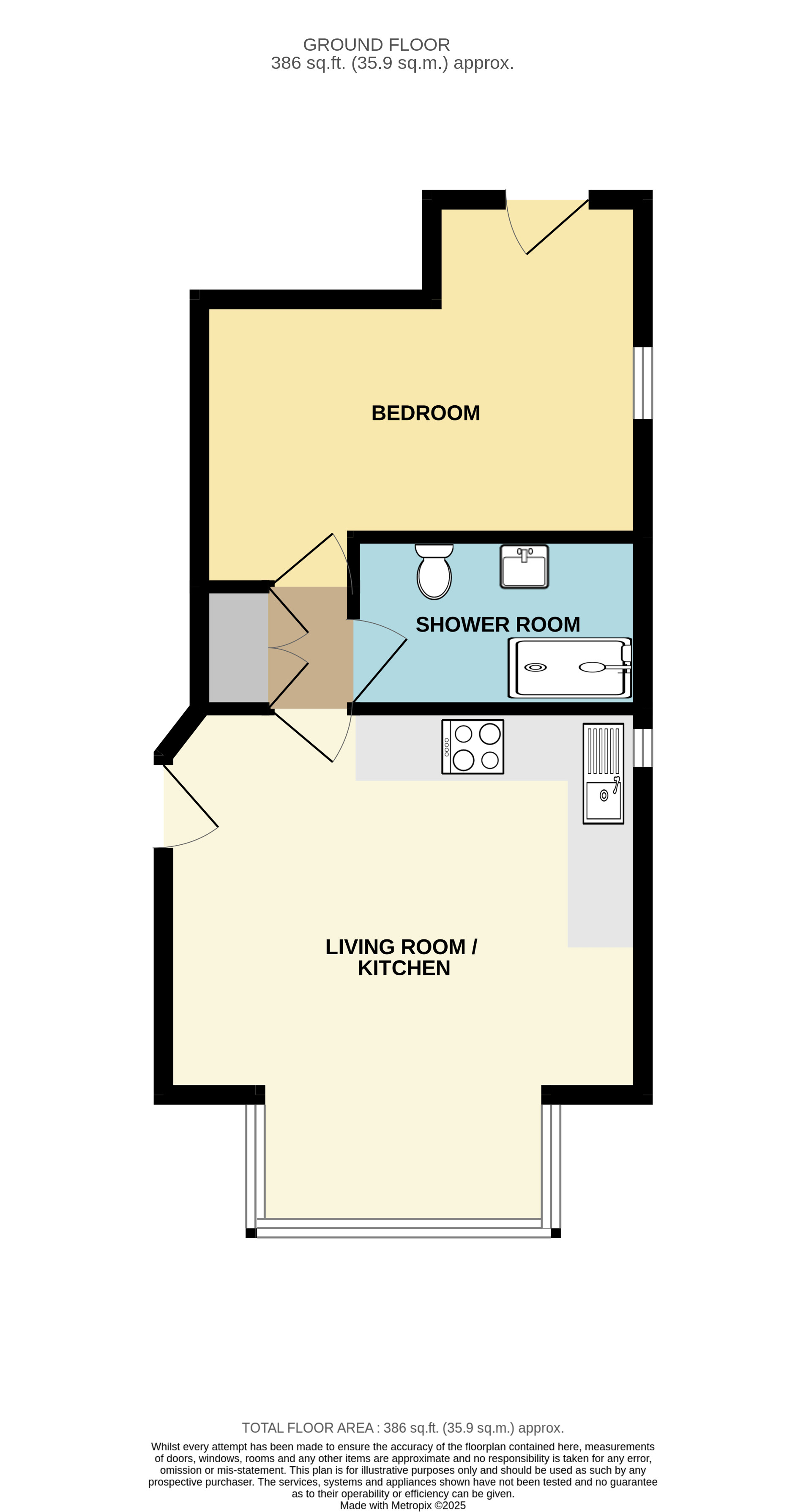 Flat 1, 22, Meteor Road, Essex floorplan