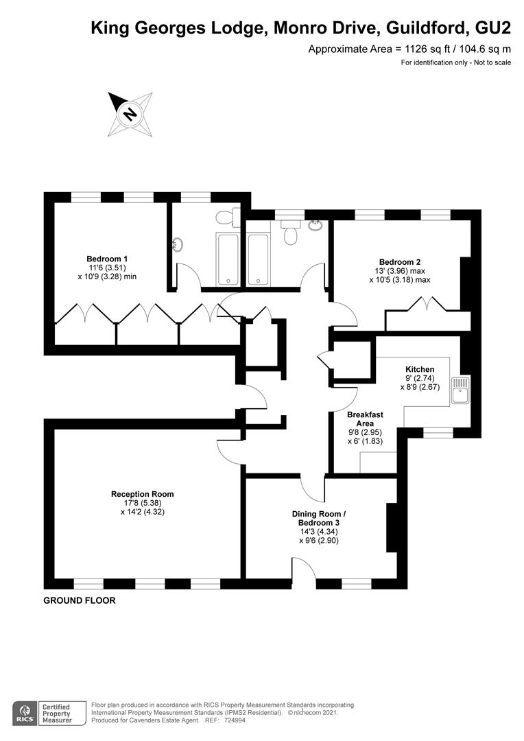 Monro Drive, Guildford GU2, 3 bedroom flat for sale 58665827