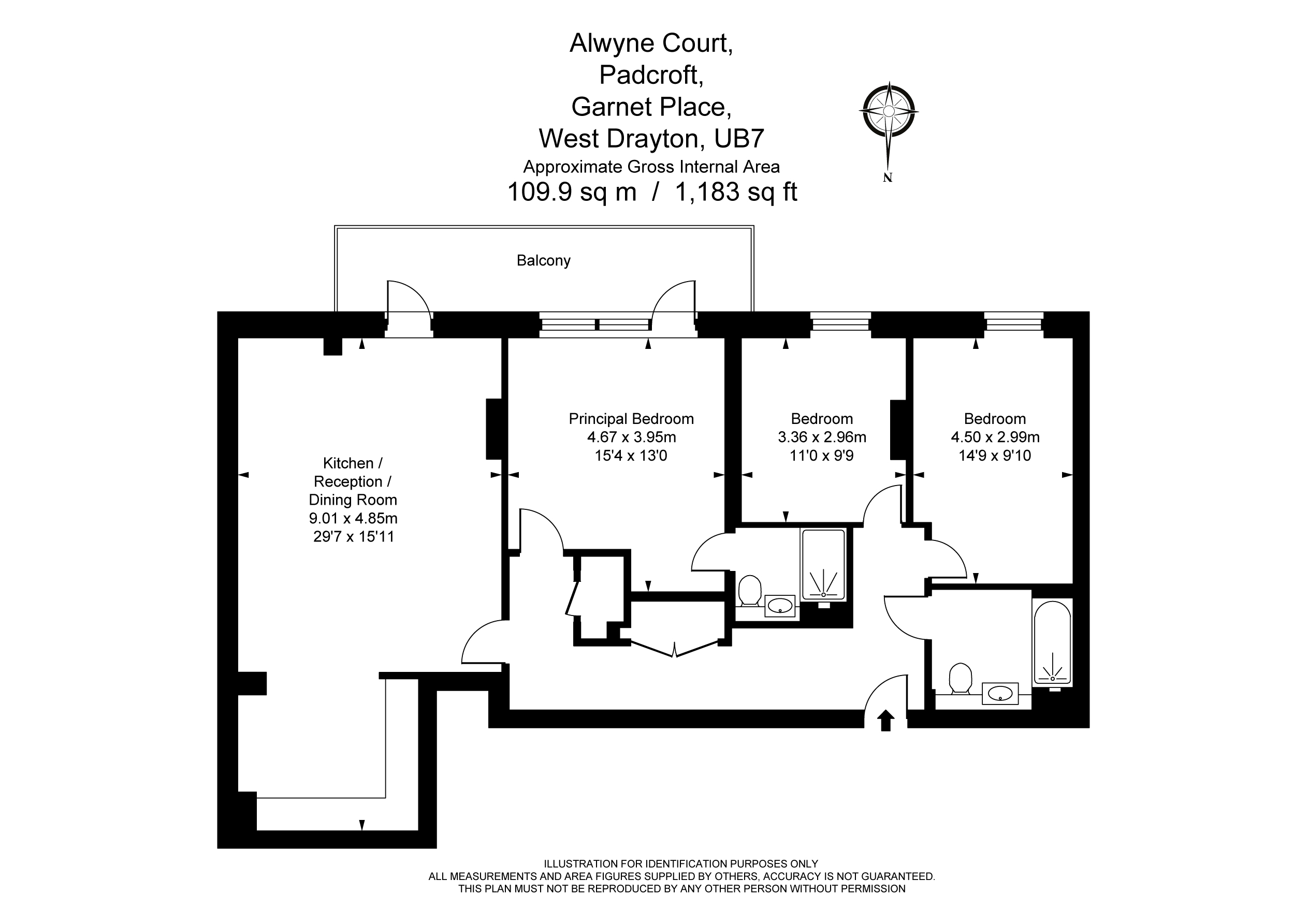 Alwyne Court, 6 Garnet Place, West Drayton floorplan