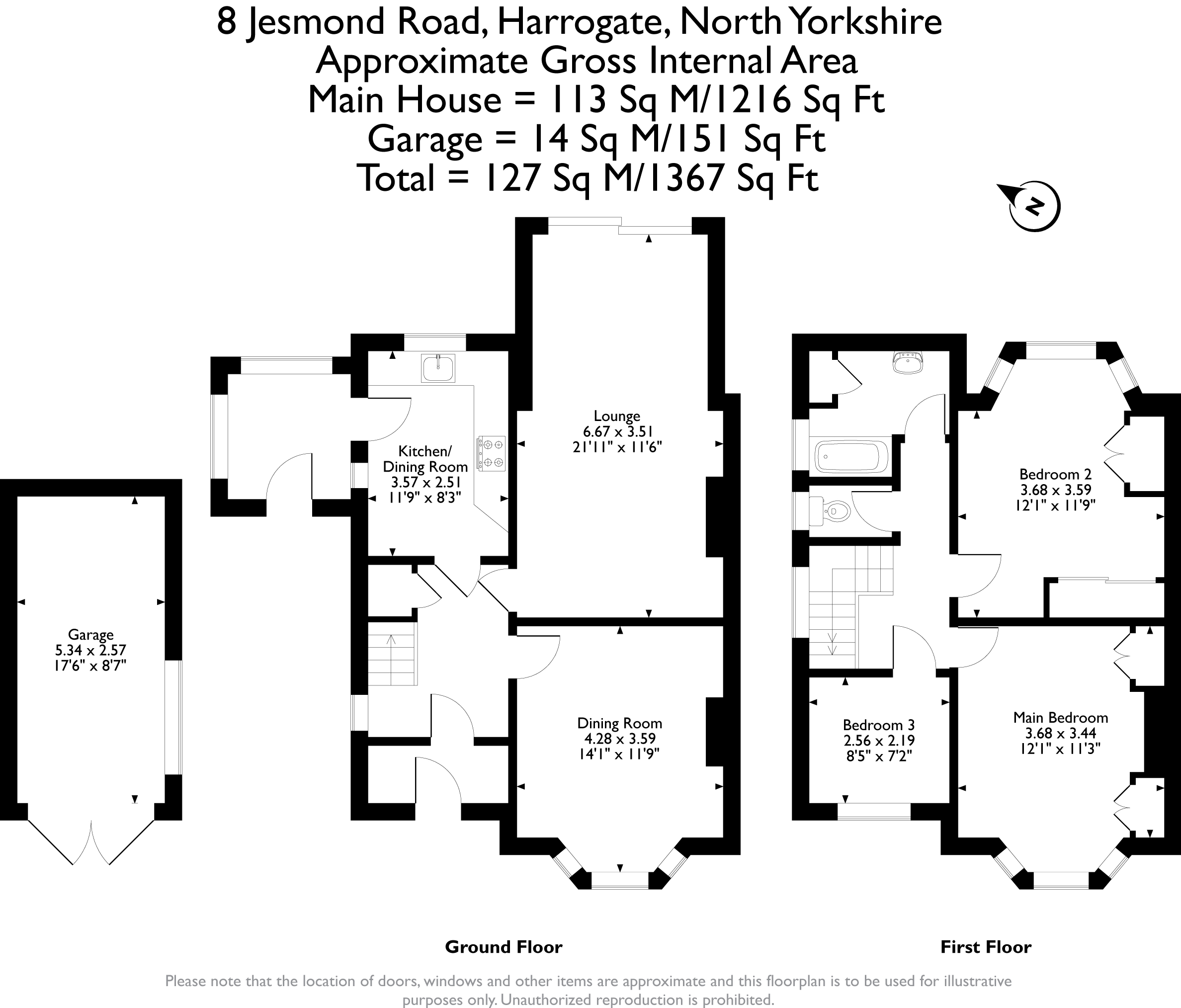 Jesmond Road, Harrogate, North Yorkshire HG1, 3 bedroom semi-detached ...