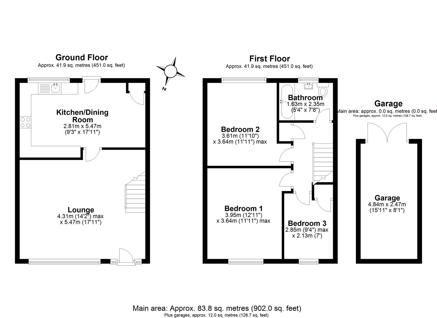 Greenwood Crescent, Warrington, Cheshire WA2, 3 bedroom terraced house