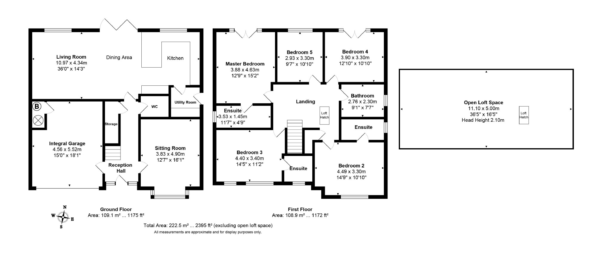 5 Bedrooms Detached house for sale in Cautley Drive, Killinghall, North Yorkshire HG3