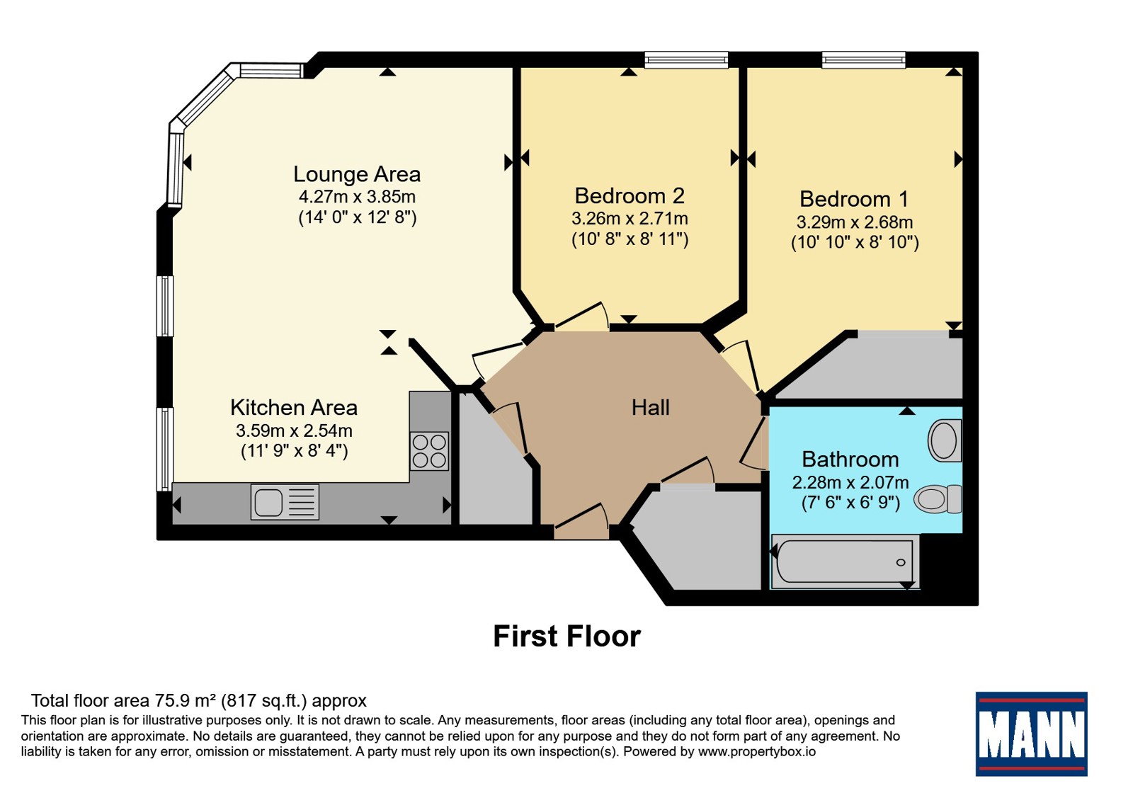 Flat 1, 1, Nancy Road, Hampshire floorplan