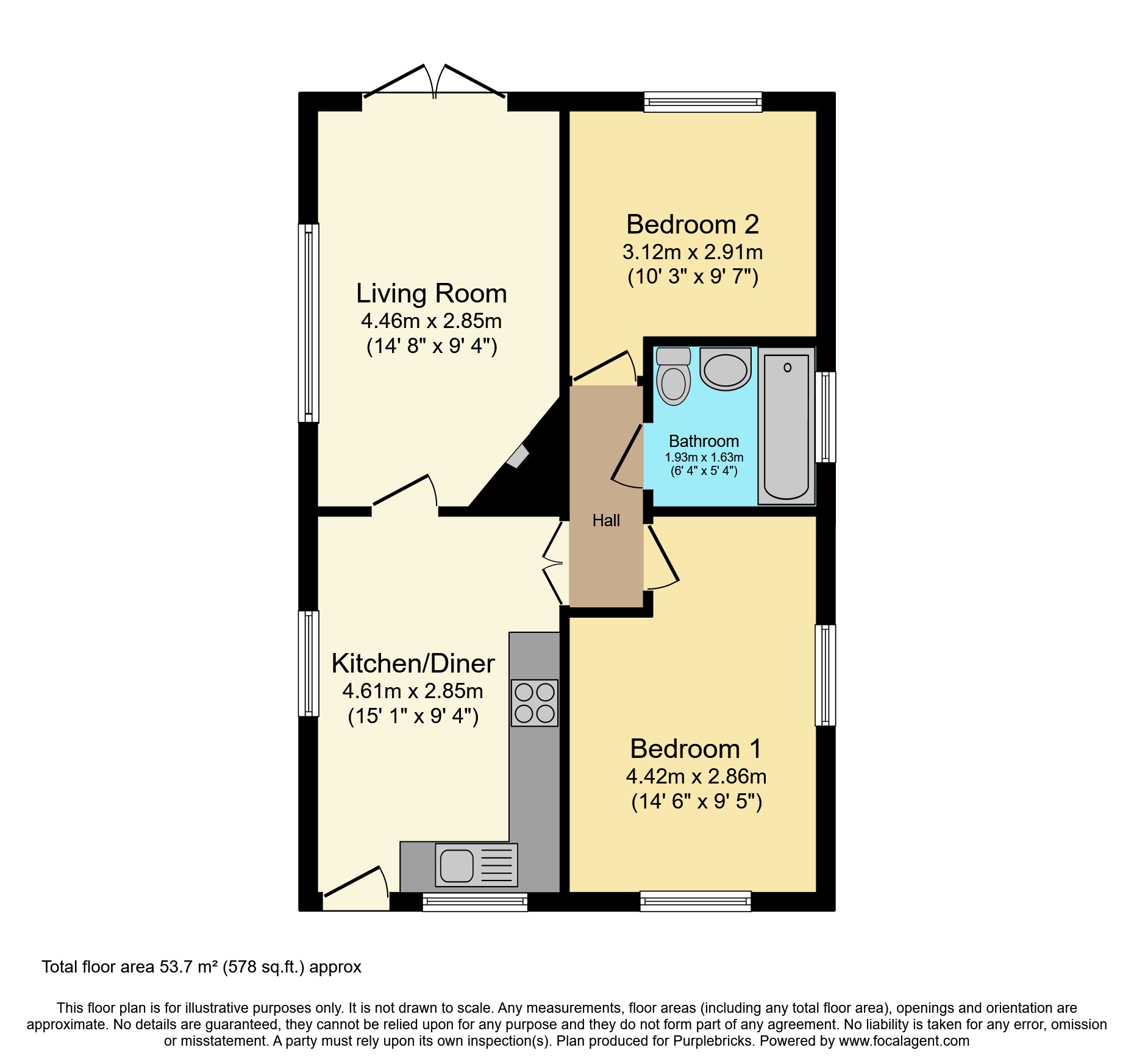 96, Orchard Park, Chester floorplan