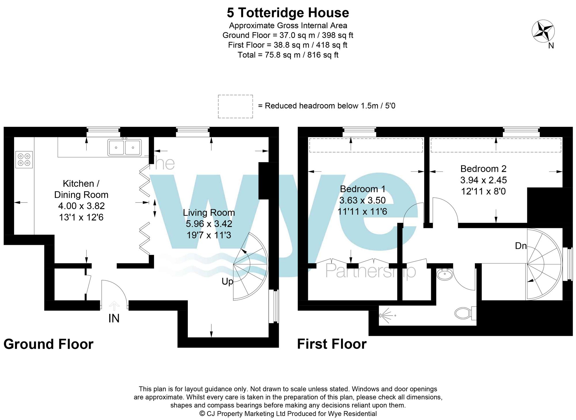 Flat 5, Totteridge House Totteridge Lane, High Wycombe floorplan