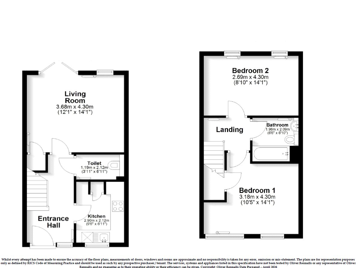 MOAT SO - 2 Gardeners Cottages,, Halstead Place, Sevenoaks floorplan